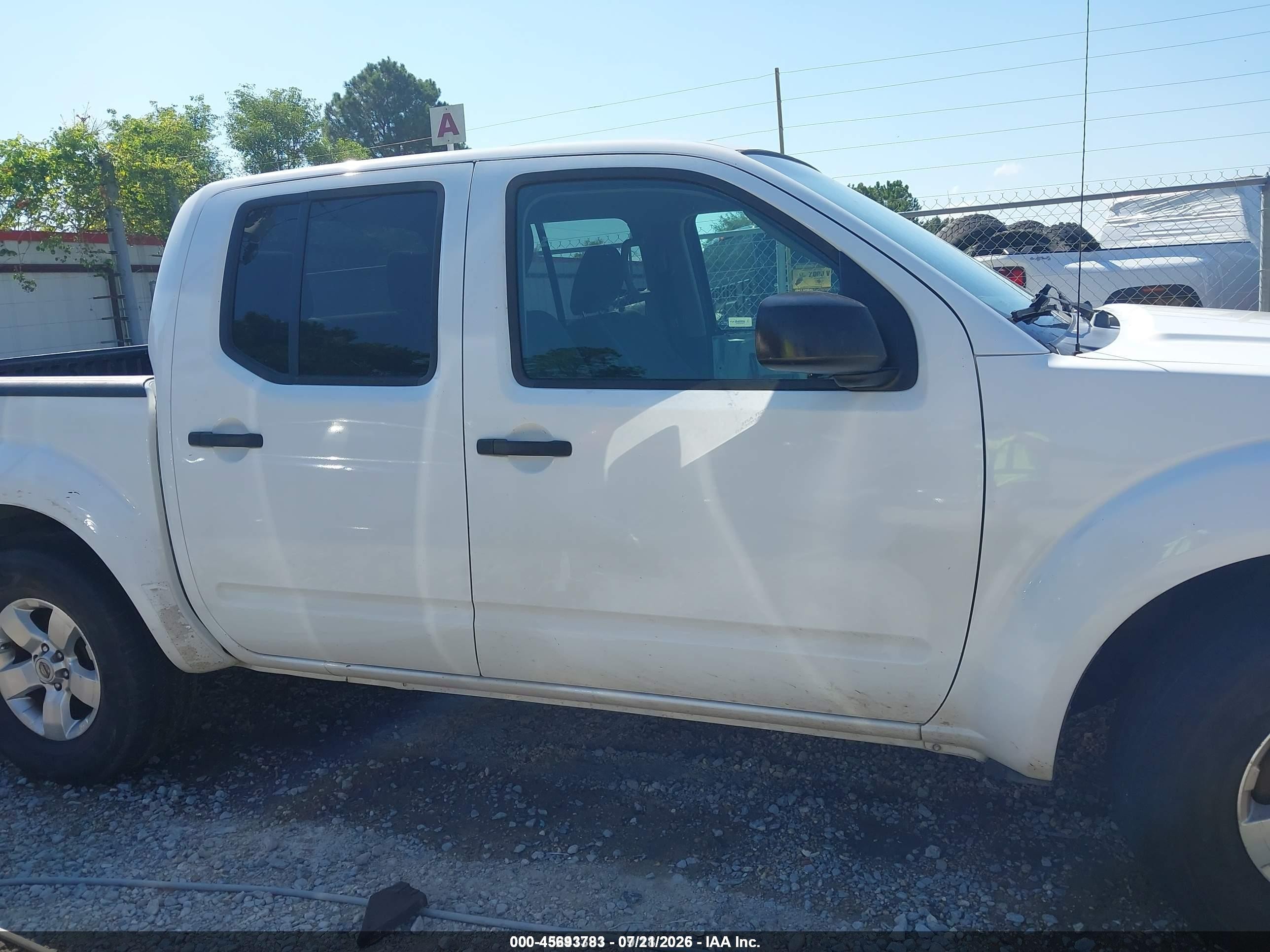 2010 Nissan Frontier Se White vin: 1N6AD0ER9AC411233