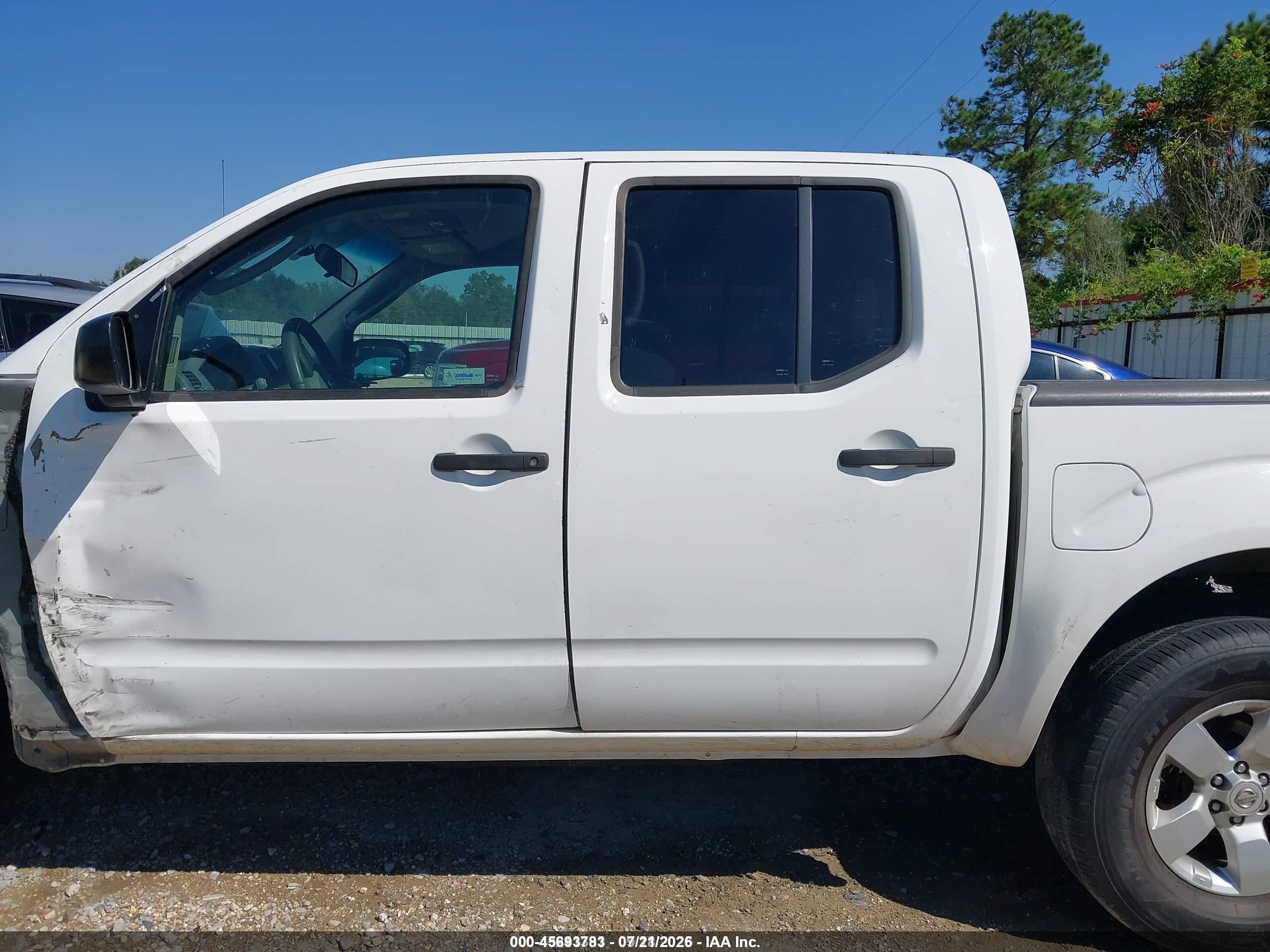 2010 Nissan Frontier Se White vin: 1N6AD0ER9AC411233