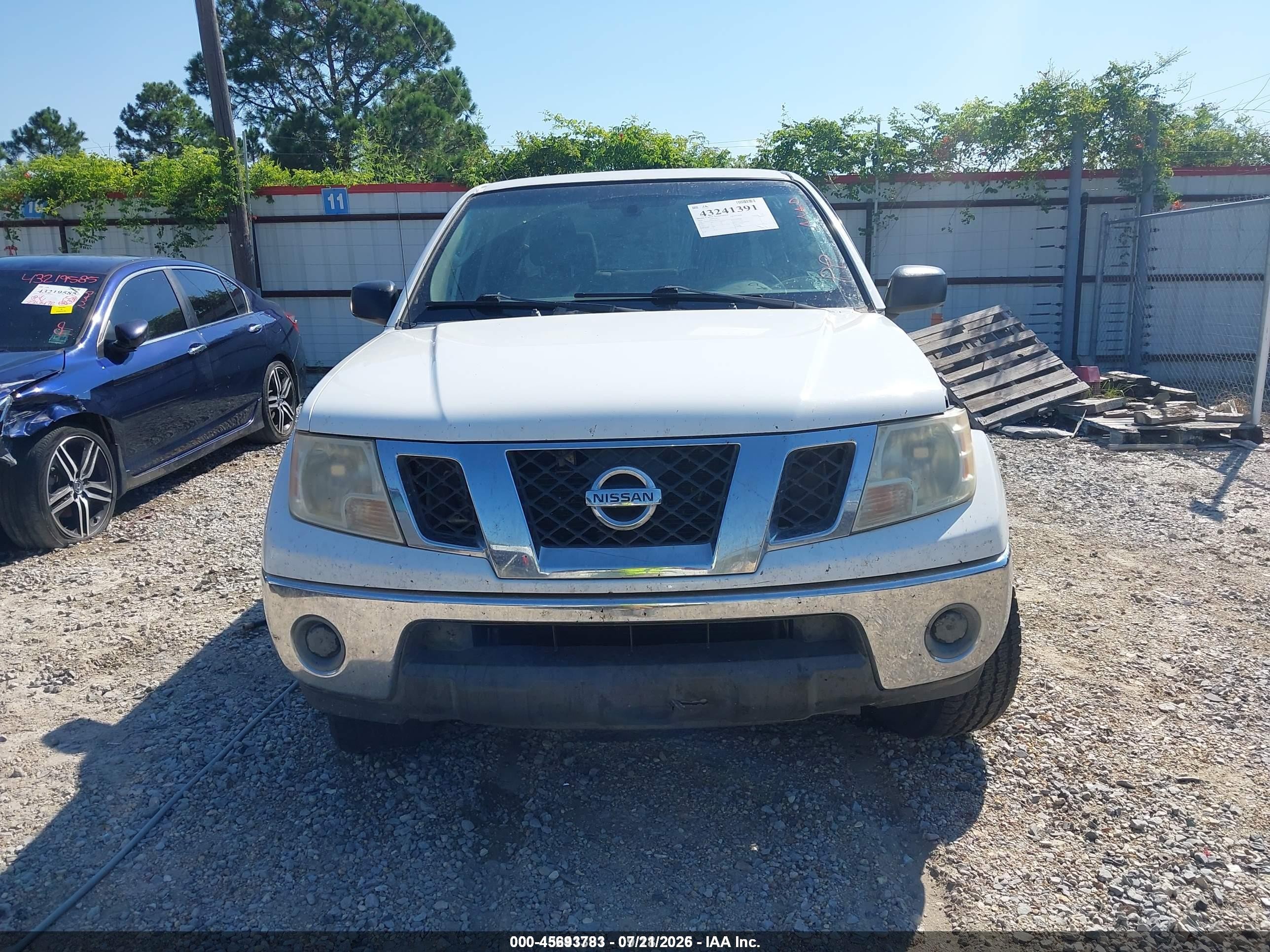 2010 Nissan Frontier Se White vin: 1N6AD0ER9AC411233