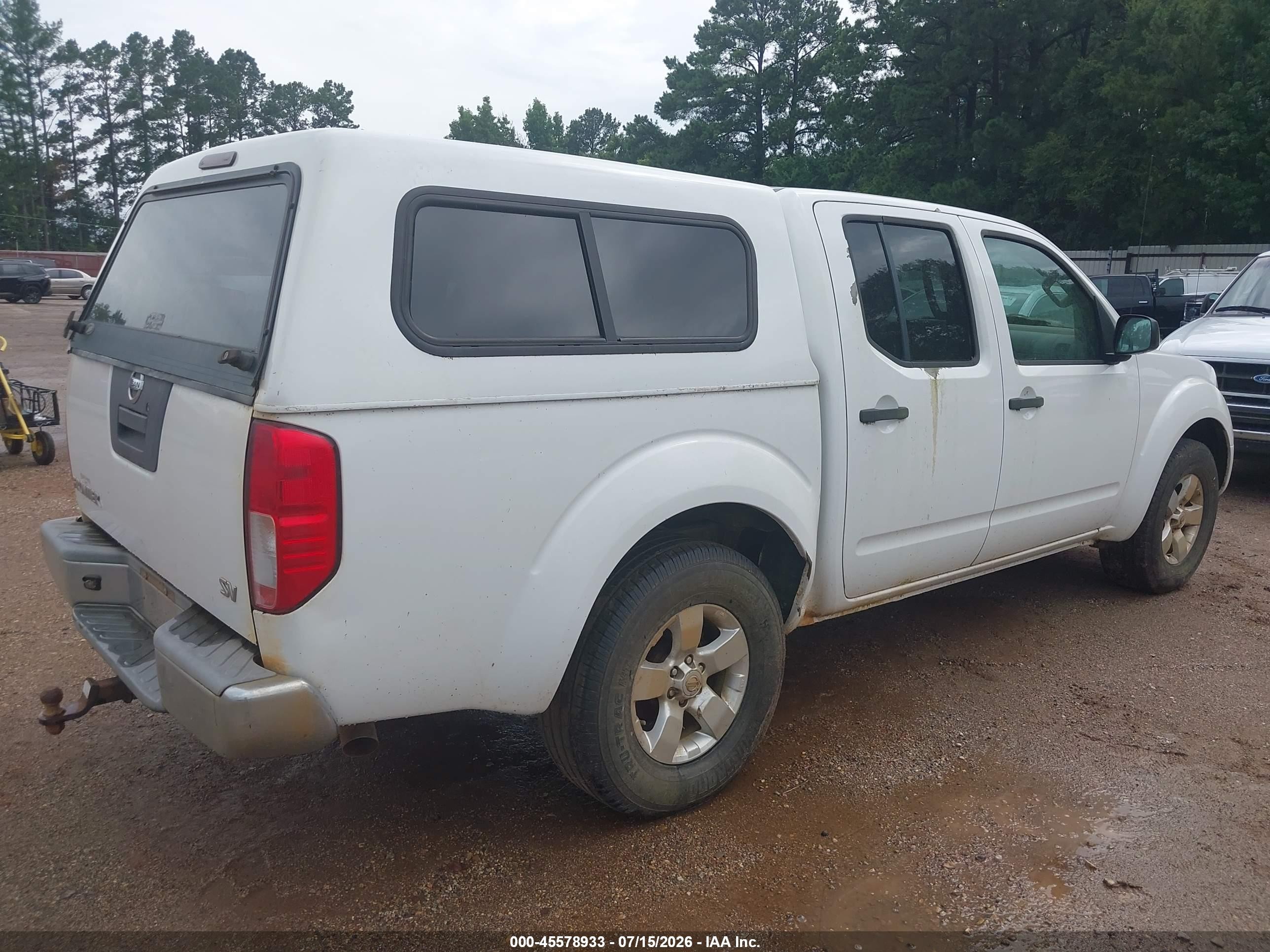 2012 Nissan Frontier Sv Белый vin: 1N6AD0ER9CC437317
