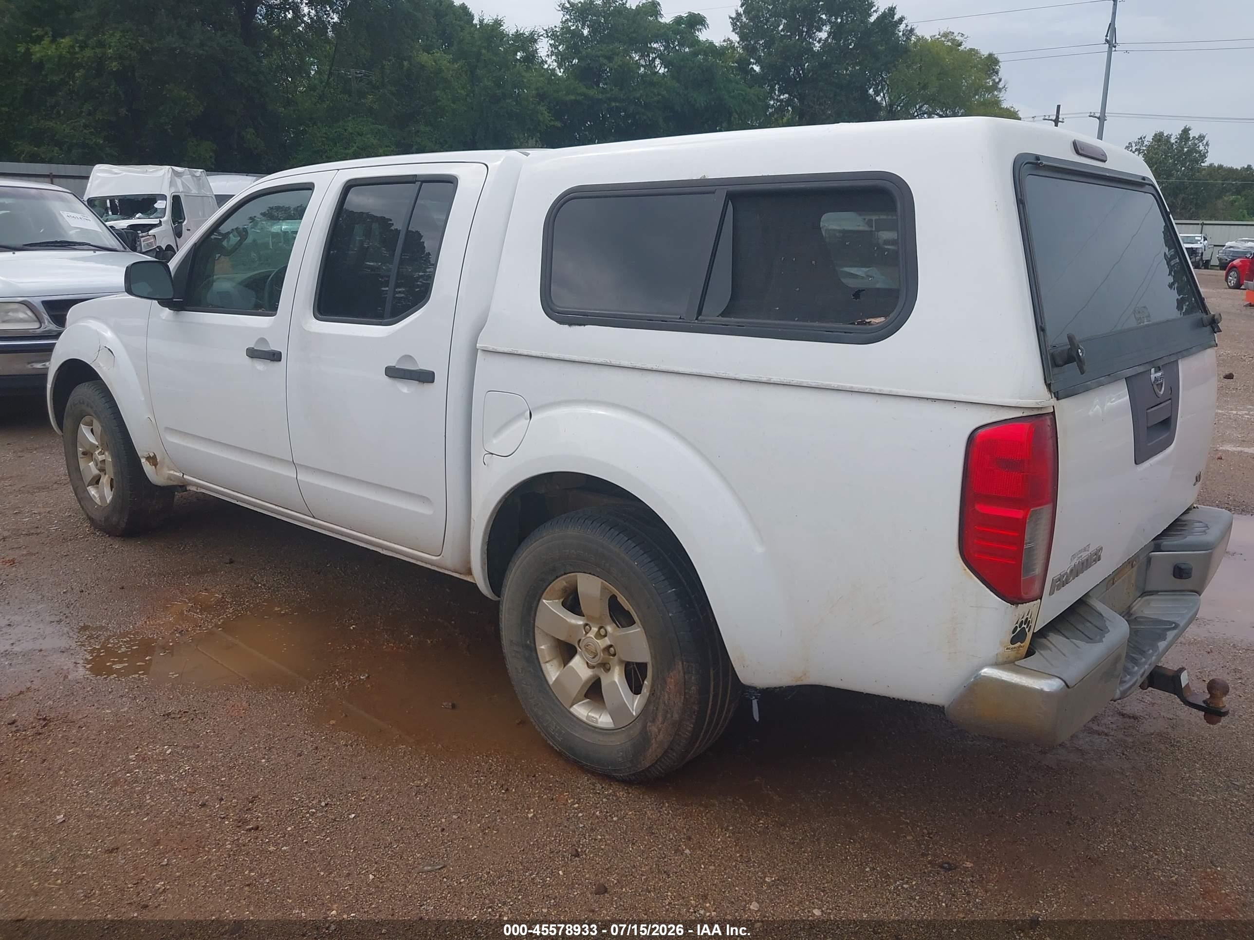 2012 Nissan Frontier Sv Белый vin: 1N6AD0ER9CC437317