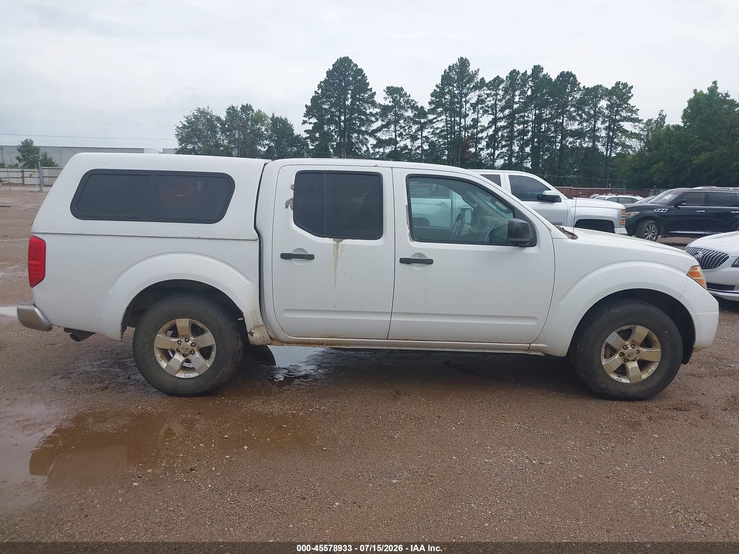 2012 Nissan Frontier Sv Белый vin: 1N6AD0ER9CC437317