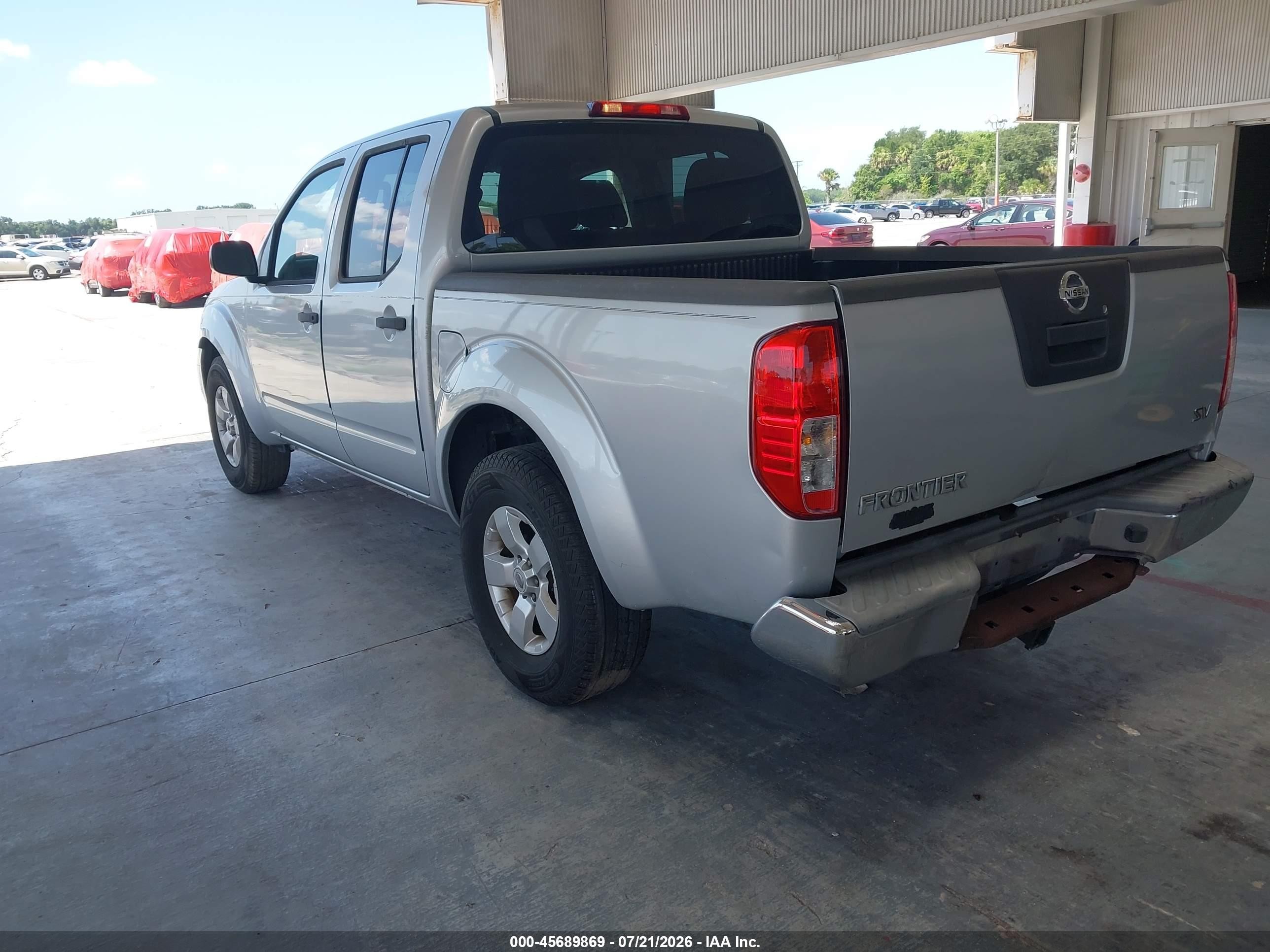 2012 Nissan Frontier Sv Silver vin: 1N6AD0ER9CC443313