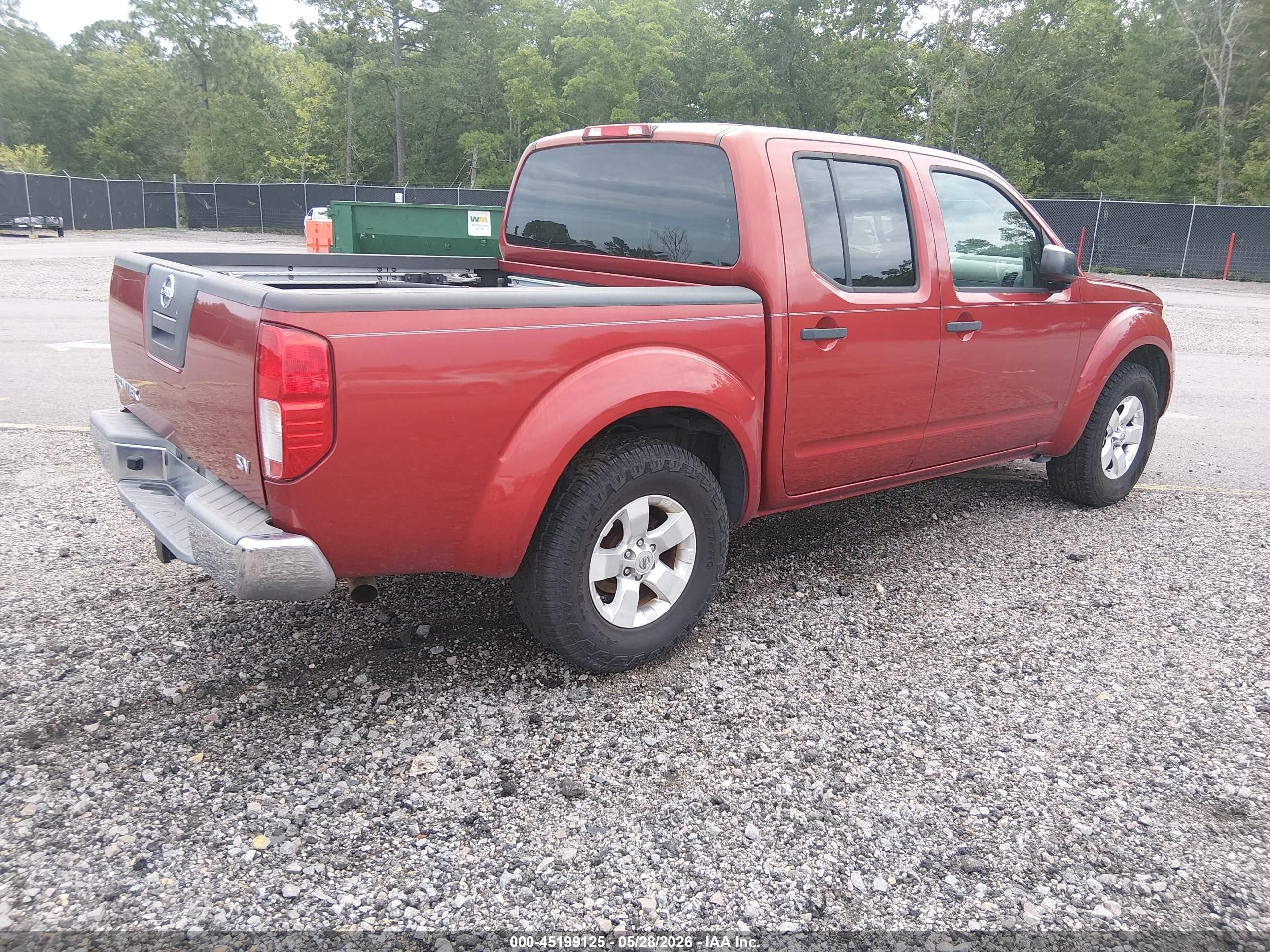2012 Nissan Frontier Sv Red vin: 1N6AD0ER9CC447880