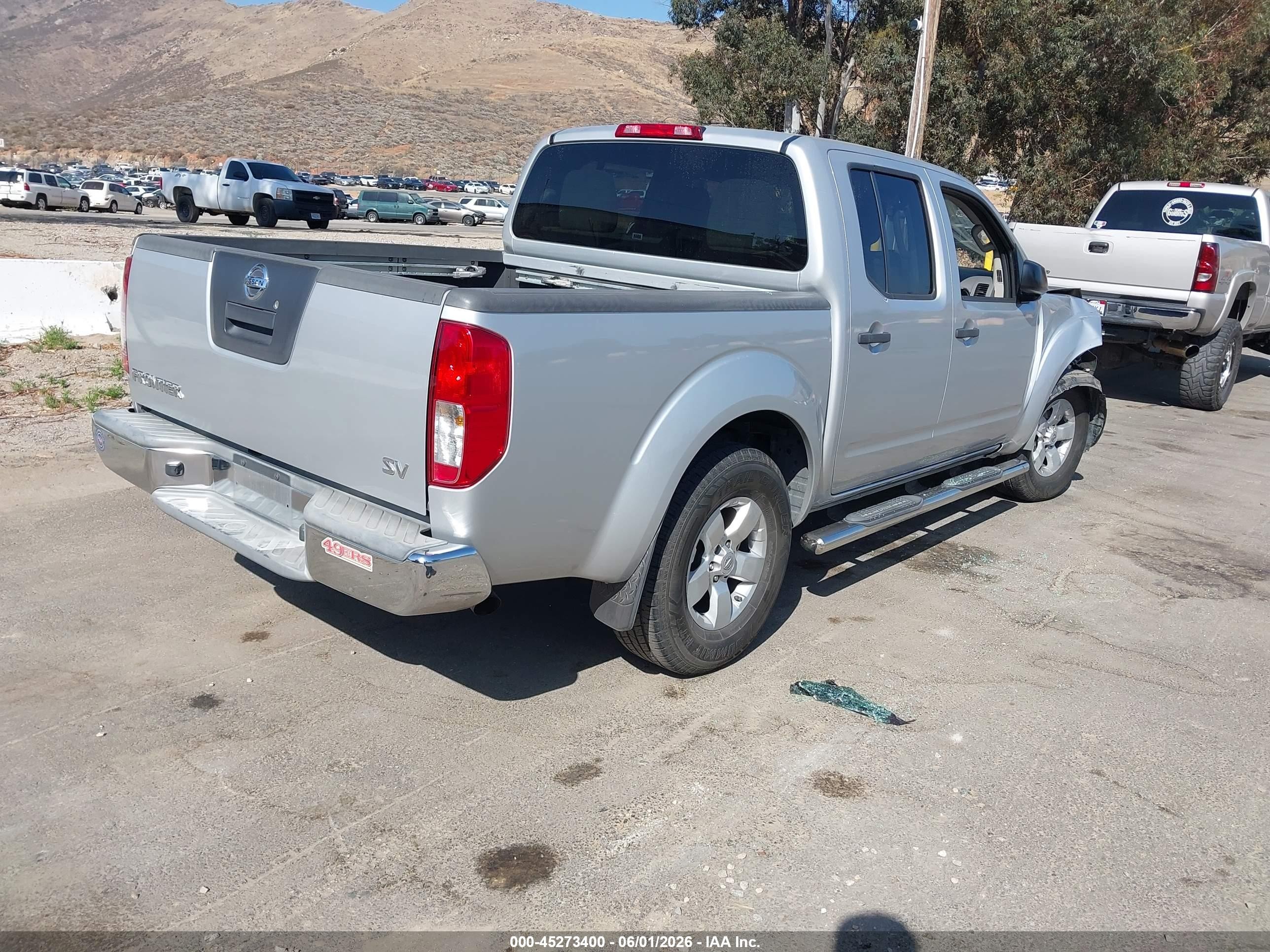 2012 Nissan Frontier Sv Silver vin: 1N6AD0ER9CC471161