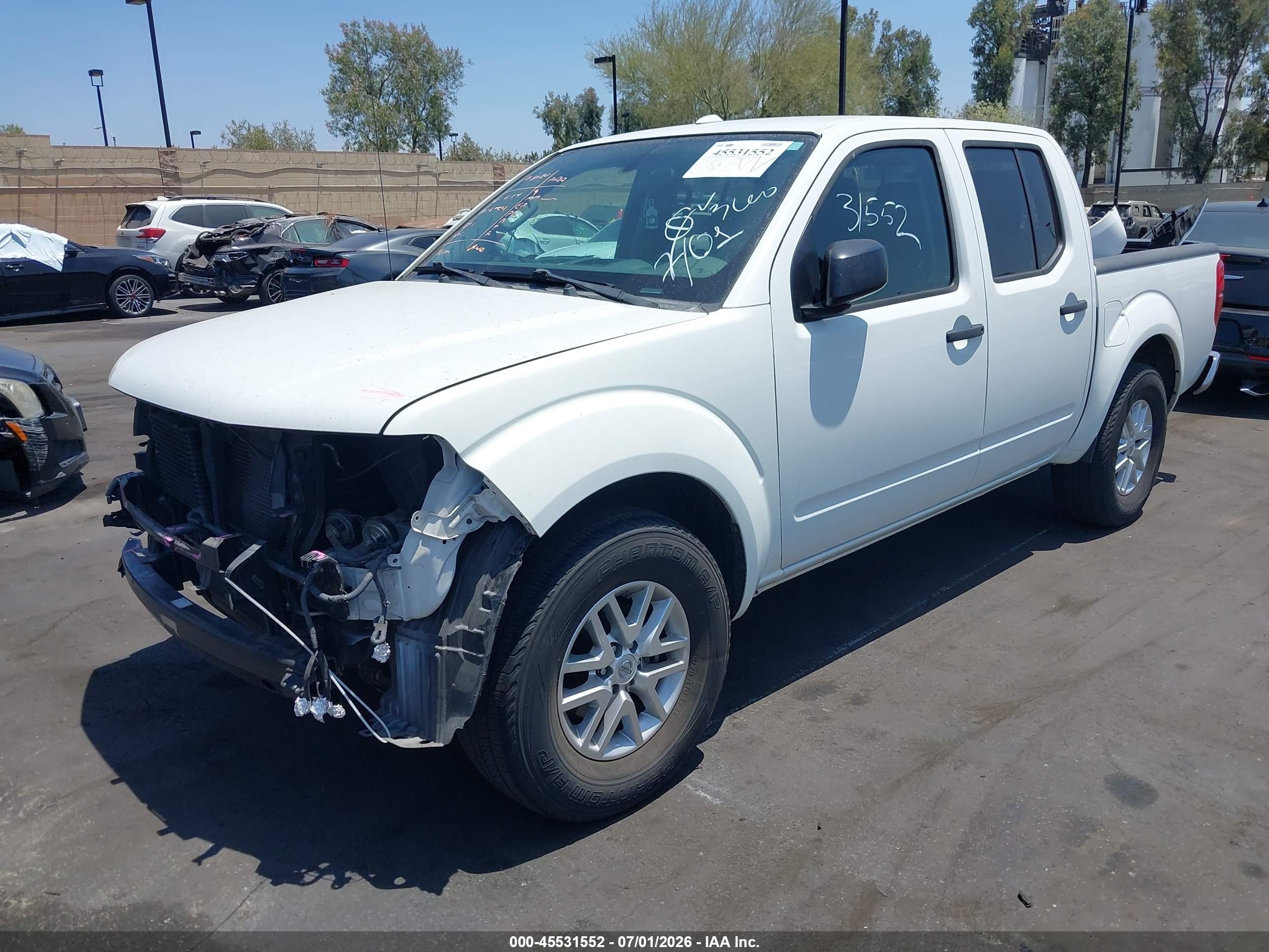 2015 Nissan Frontier Sv Белый vin: 1N6AD0ER9FN728523