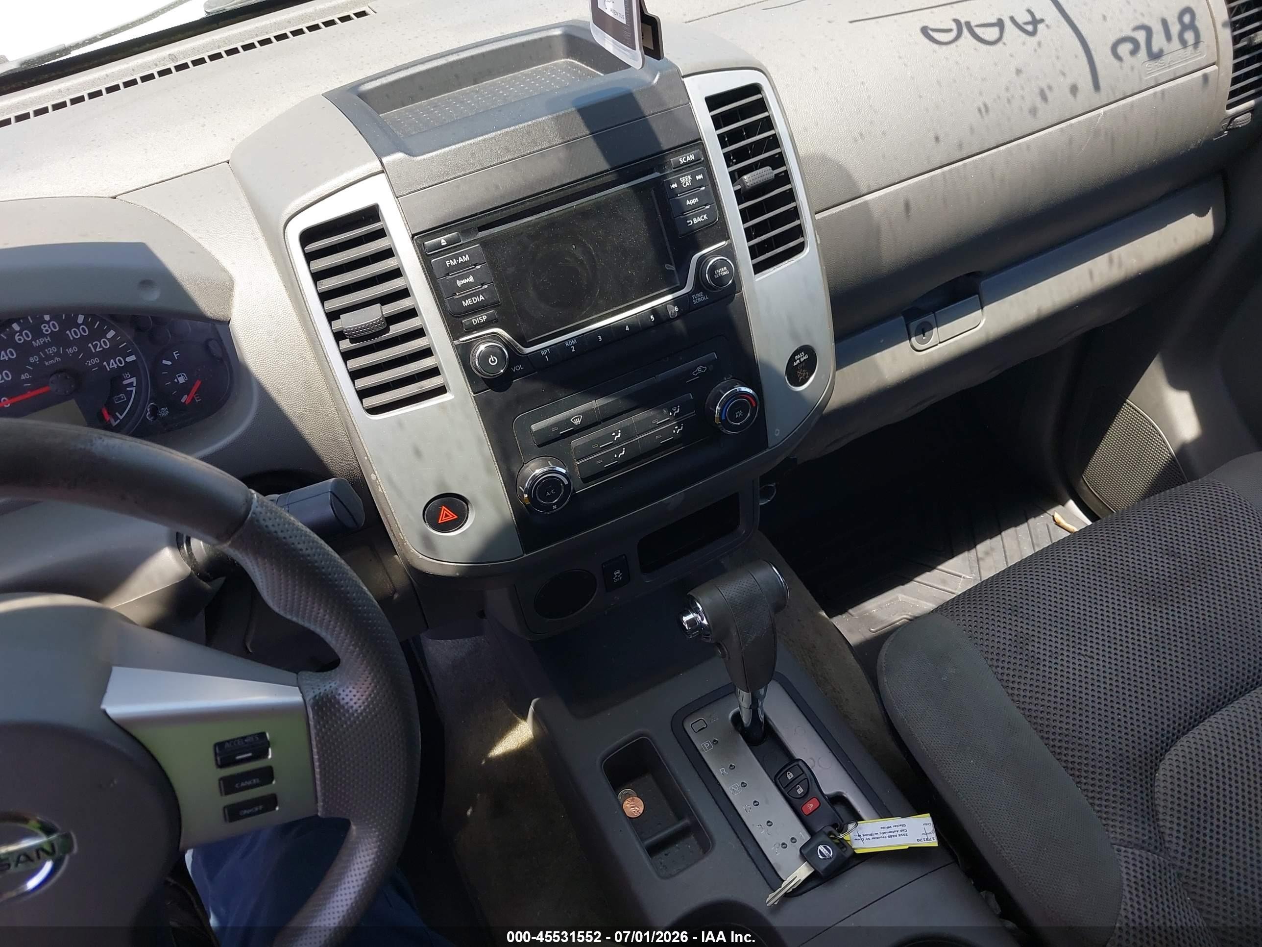 2015 Nissan Frontier Sv Белый vin: 1N6AD0ER9FN728523