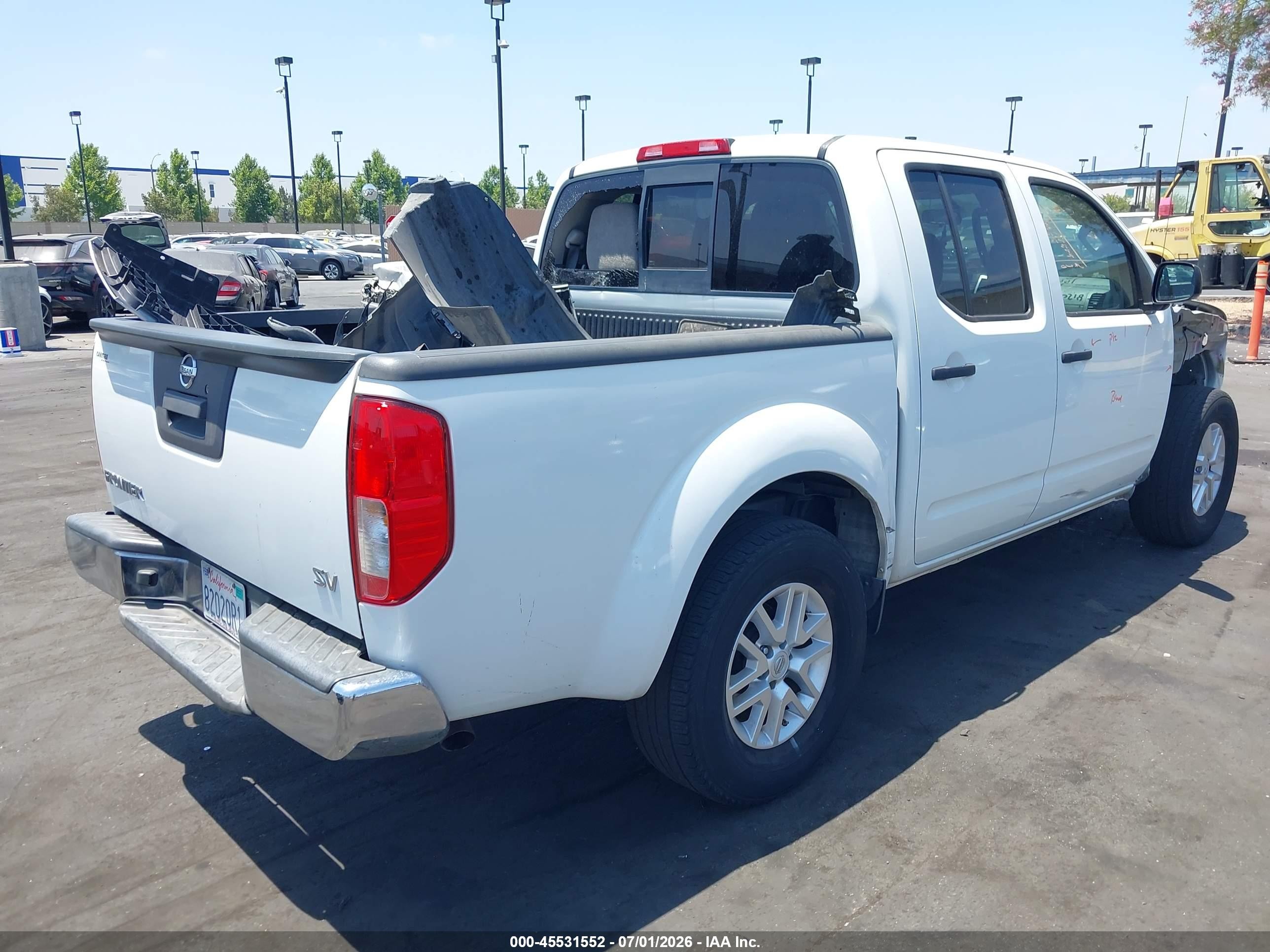 2015 Nissan Frontier Sv Белый vin: 1N6AD0ER9FN728523
