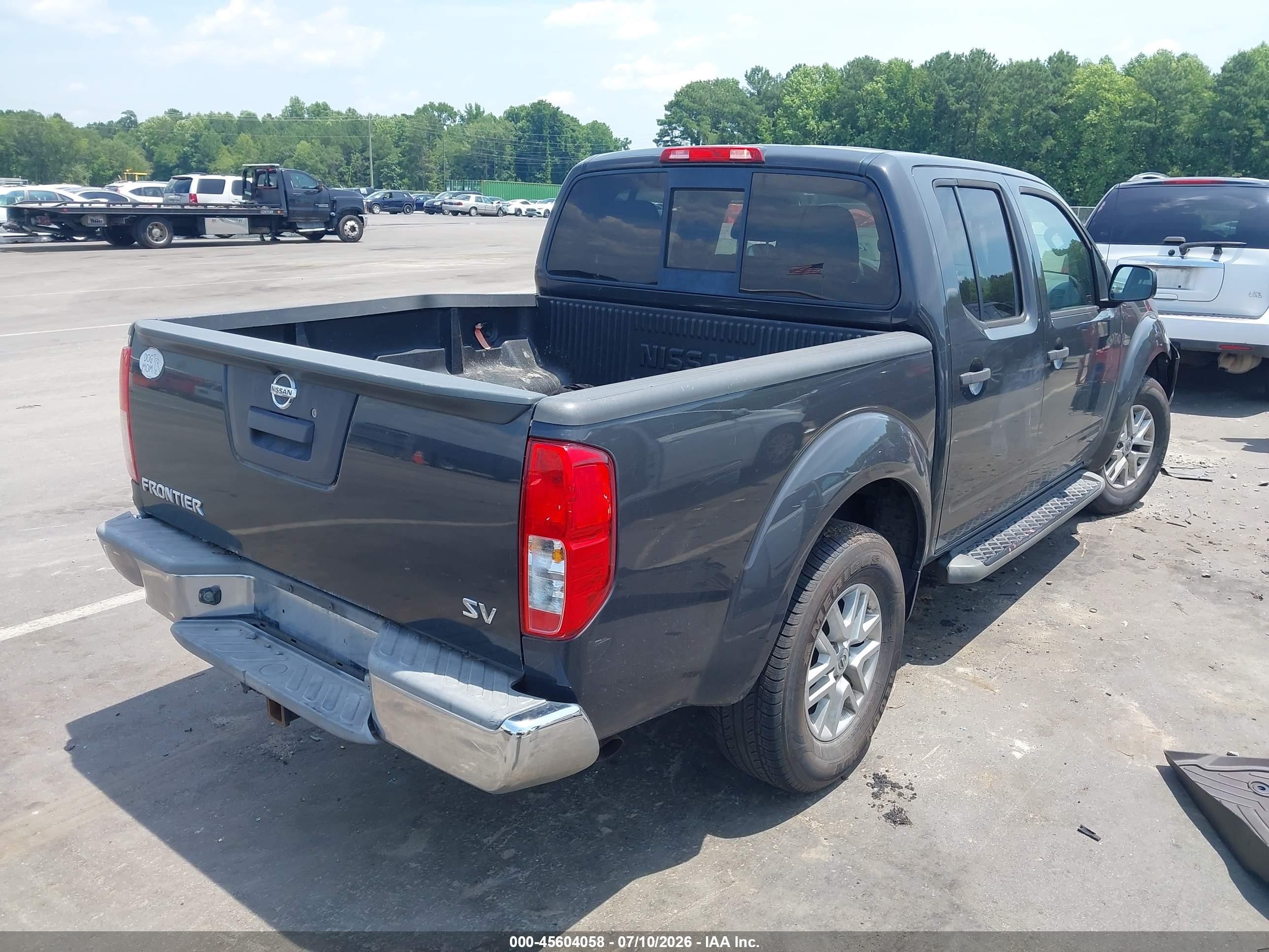 2015 Nissan Frontier Sv Gray vin: 1N6AD0ER9FN729378