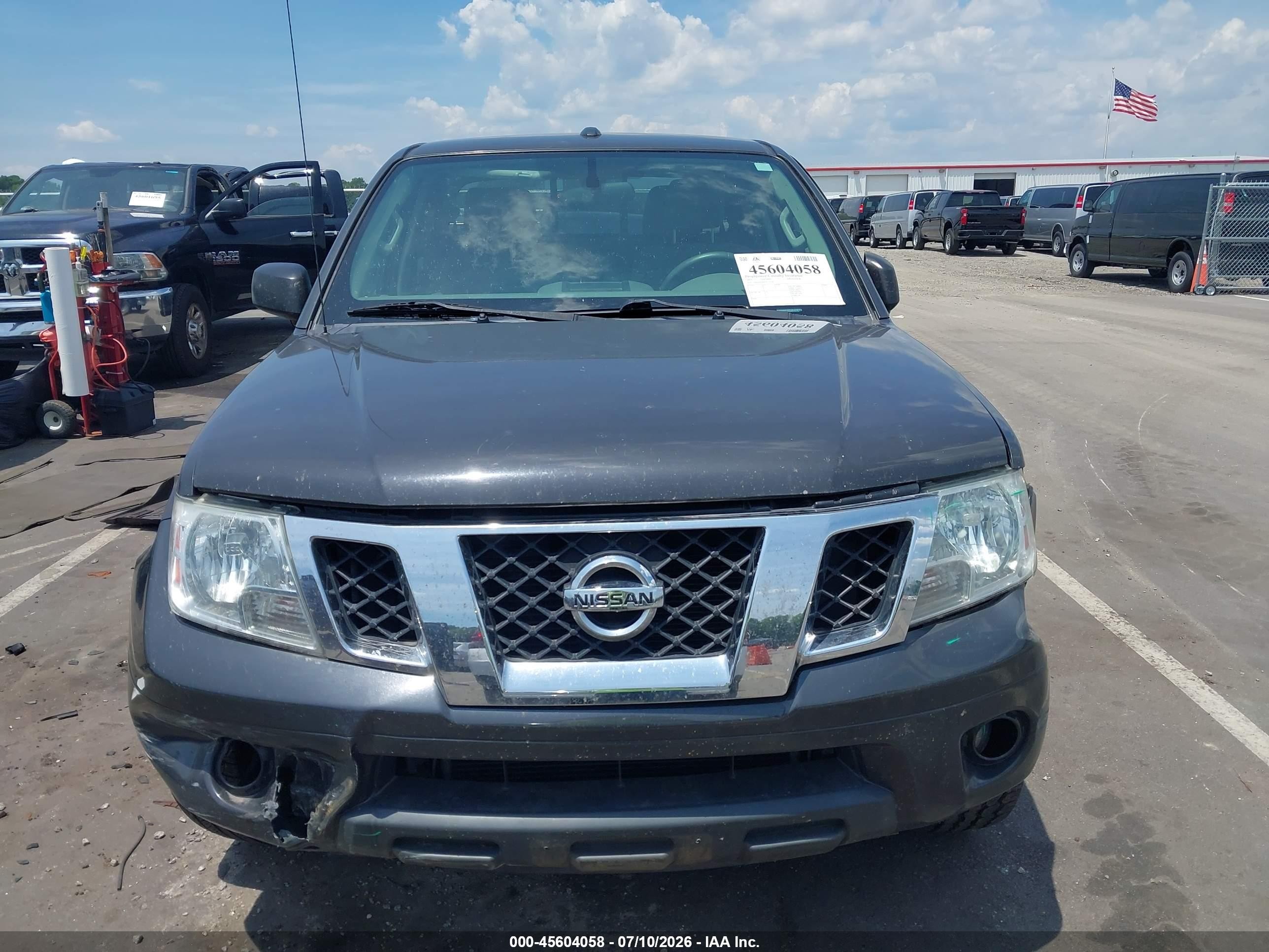 2015 Nissan Frontier Sv Gray vin: 1N6AD0ER9FN729378