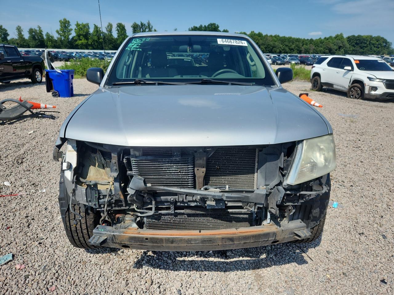 2012 Nissan Frontier S Silver vin: 1N6AD0ERXCC423054