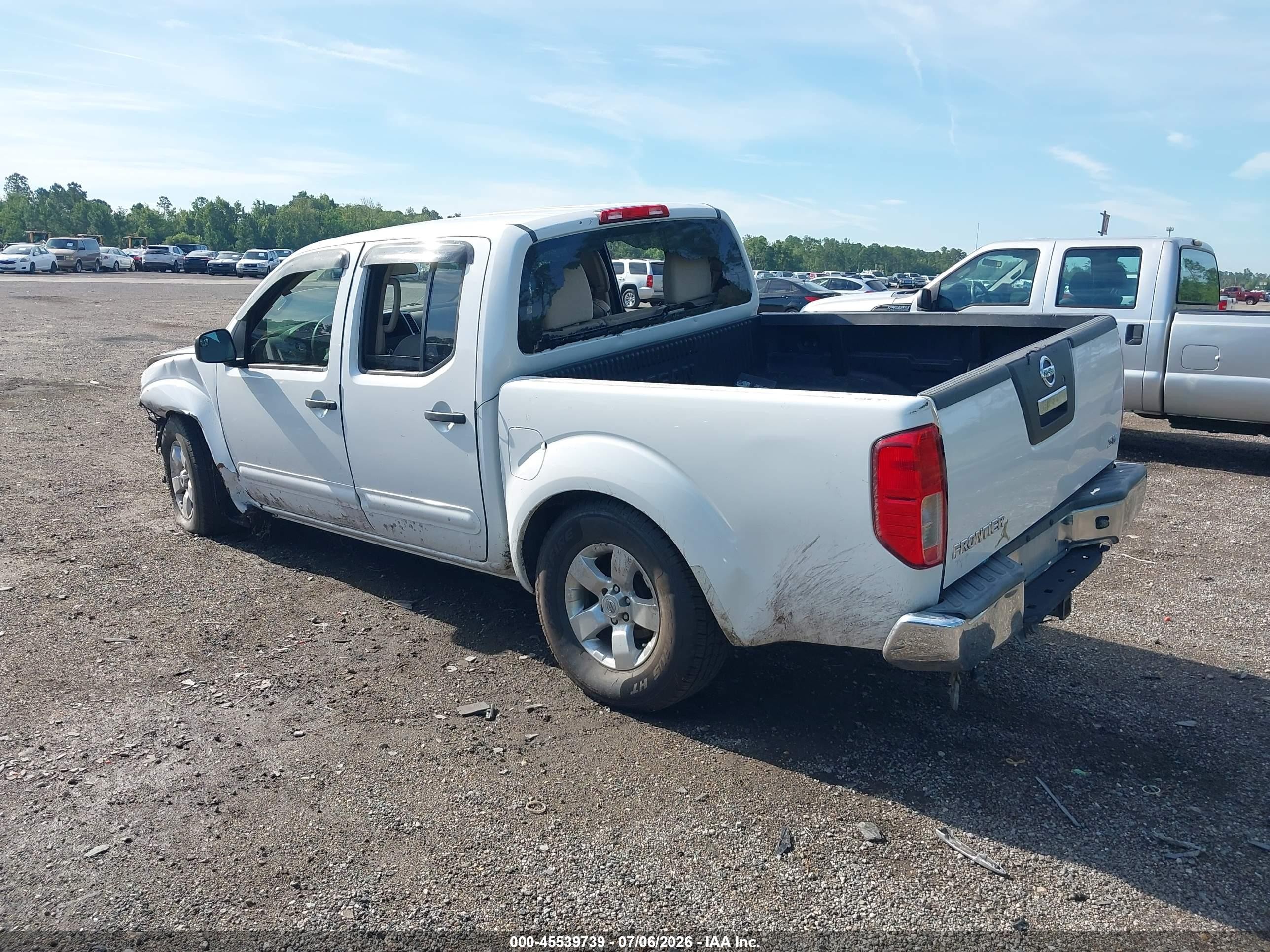2012 Nissan Frontier Sv White vin: 1N6AD0ERXCC478040