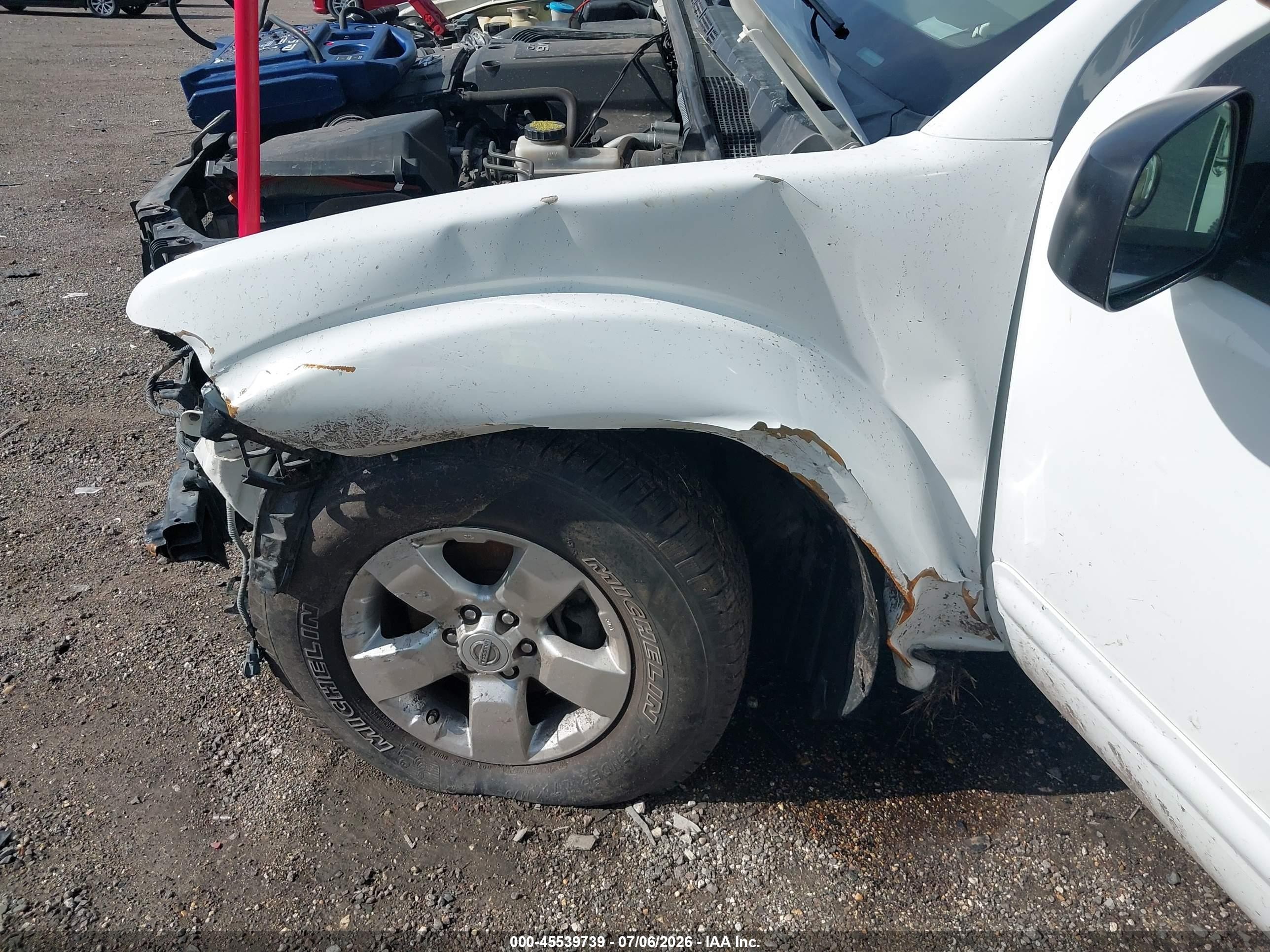 2012 Nissan Frontier Sv White vin: 1N6AD0ERXCC478040