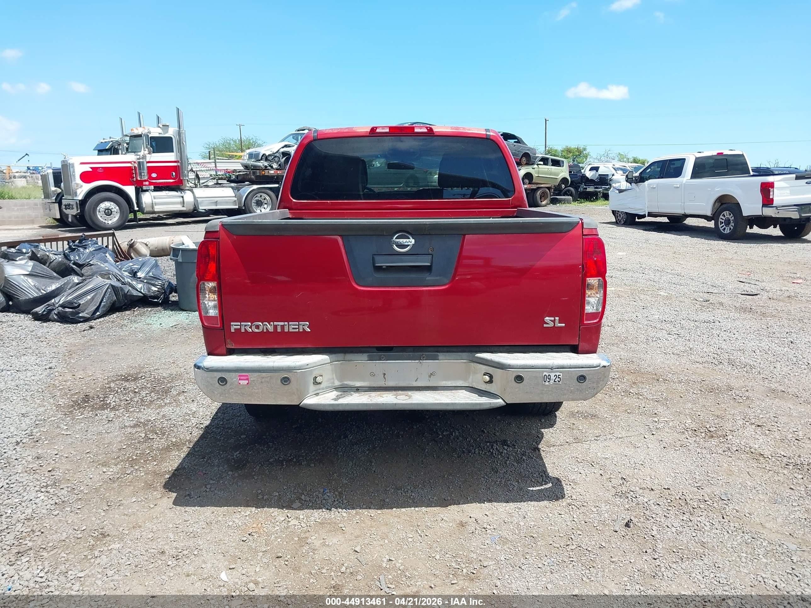 2013 Nissan Frontier Sl Red vin: 1N6AD0ERXDN725174