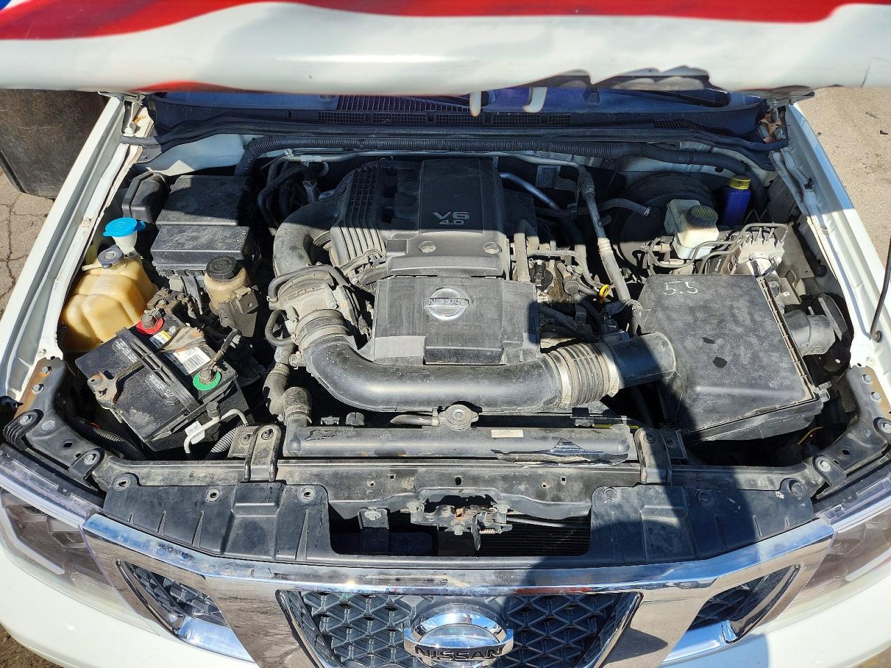2013 Nissan Frontier S White vin: 1N6AD0ERXDN729161