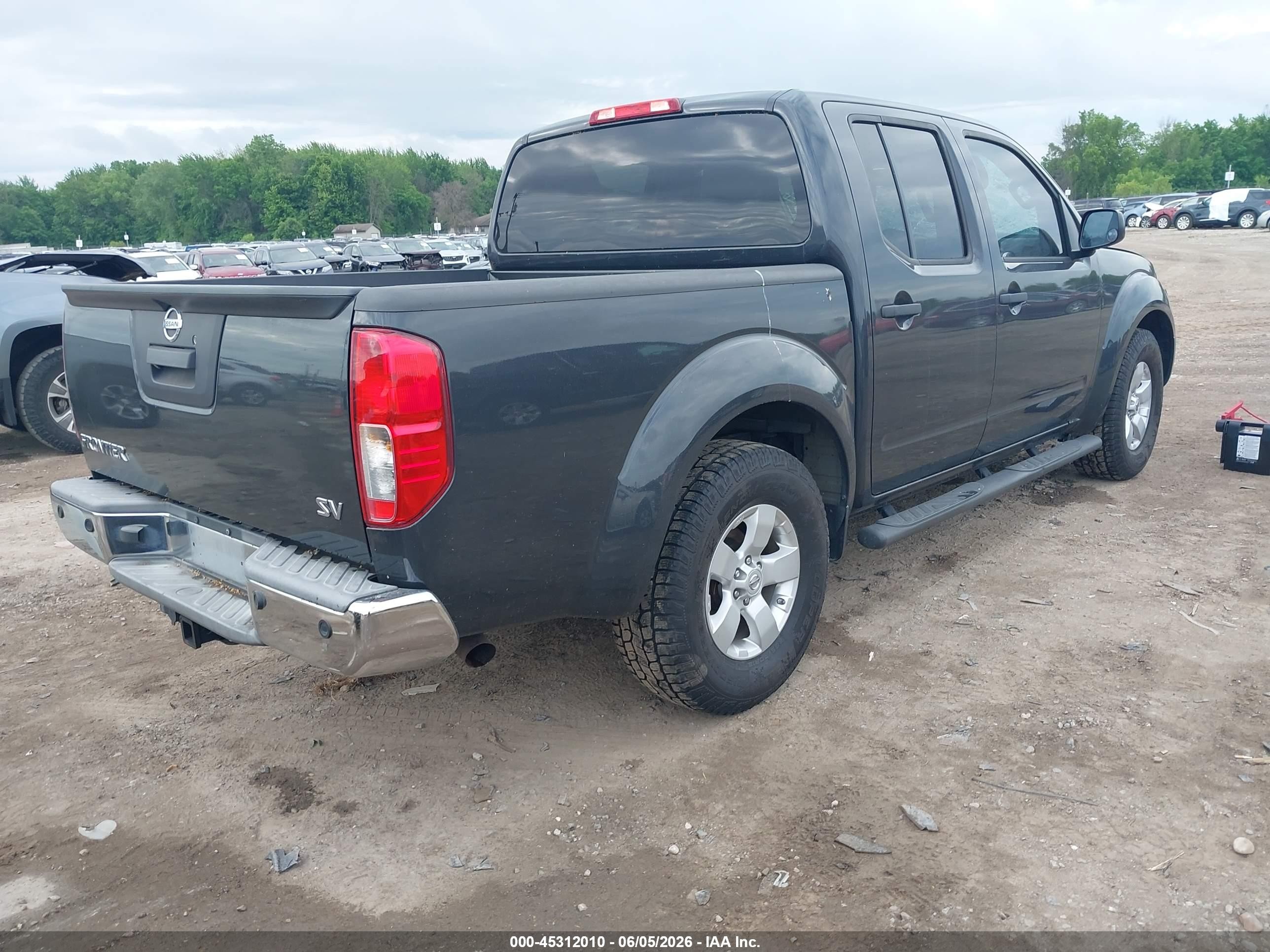 2013 Nissan Frontier Sv Gray vin: 1N6AD0ERXDN733596