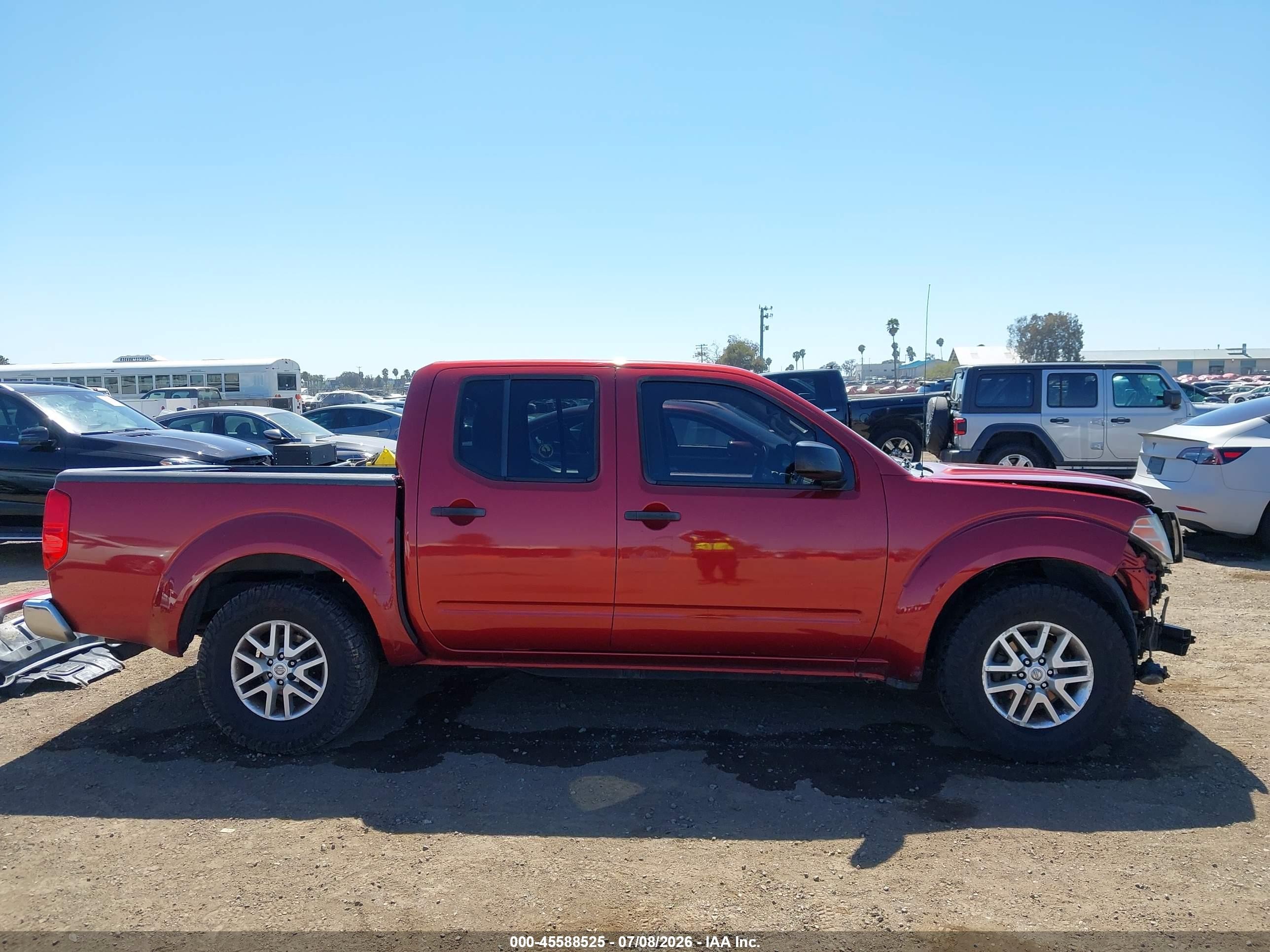 2014 Nissan Frontier Sv Красный vin: 1N6AD0ERXEN772318