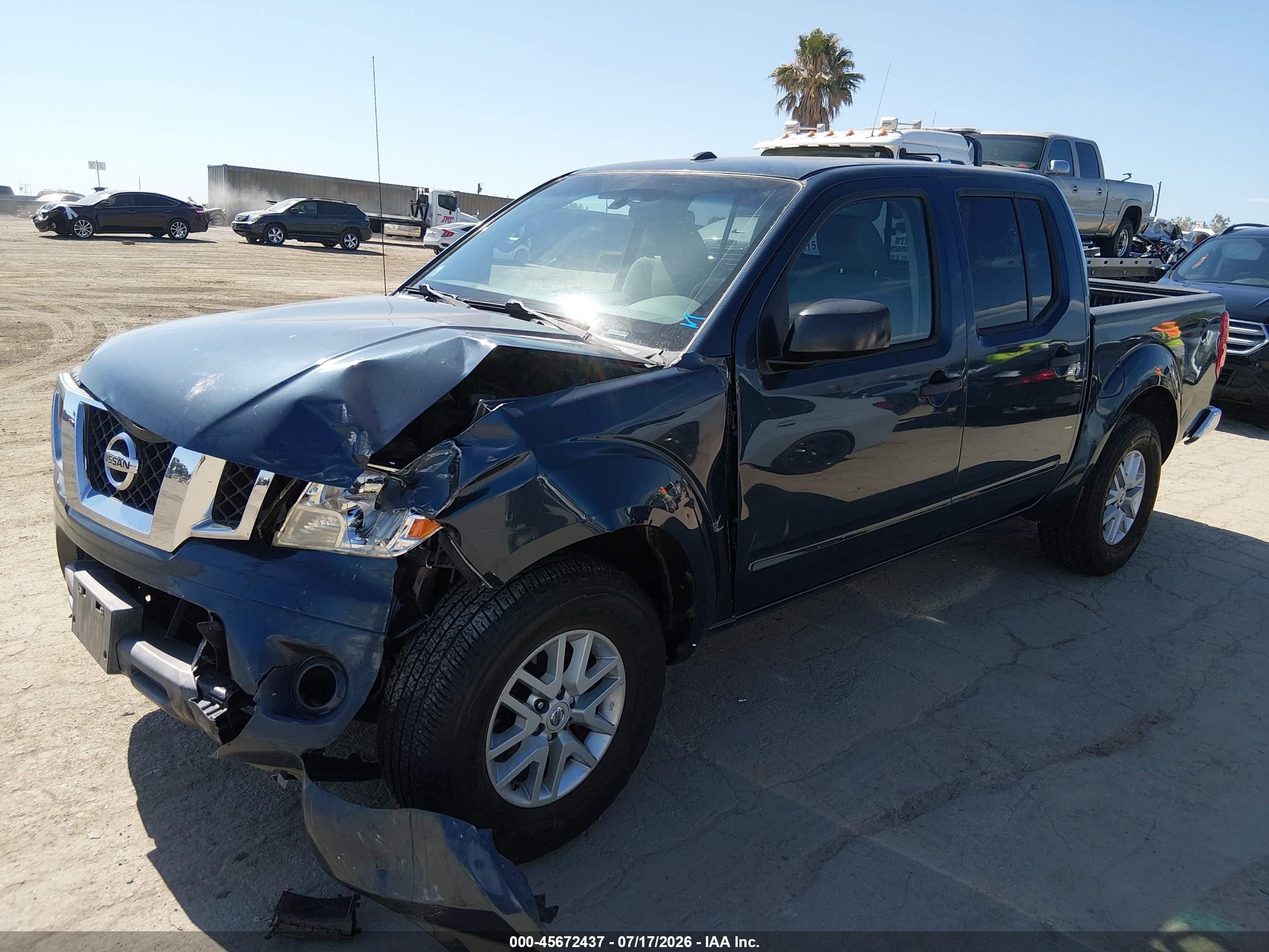 2015 Nissan Frontier Sv Blue vin: 1N6AD0ERXFN754967