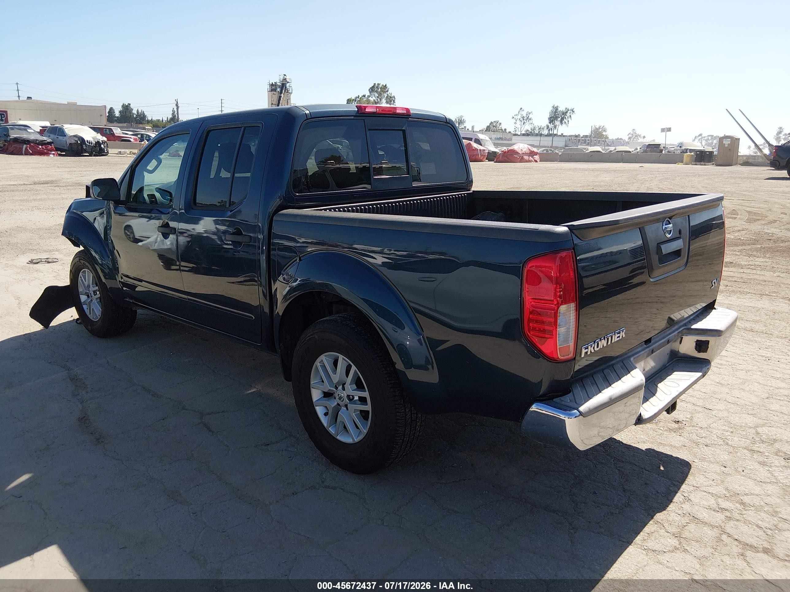 2015 Nissan Frontier Sv Blue vin: 1N6AD0ERXFN754967
