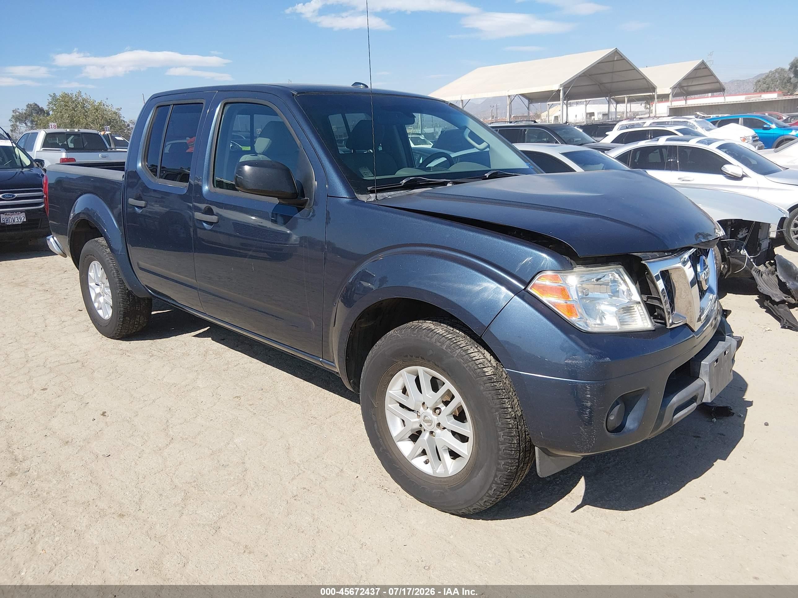 2015 Nissan Frontier Sv Blue vin: 1N6AD0ERXFN754967