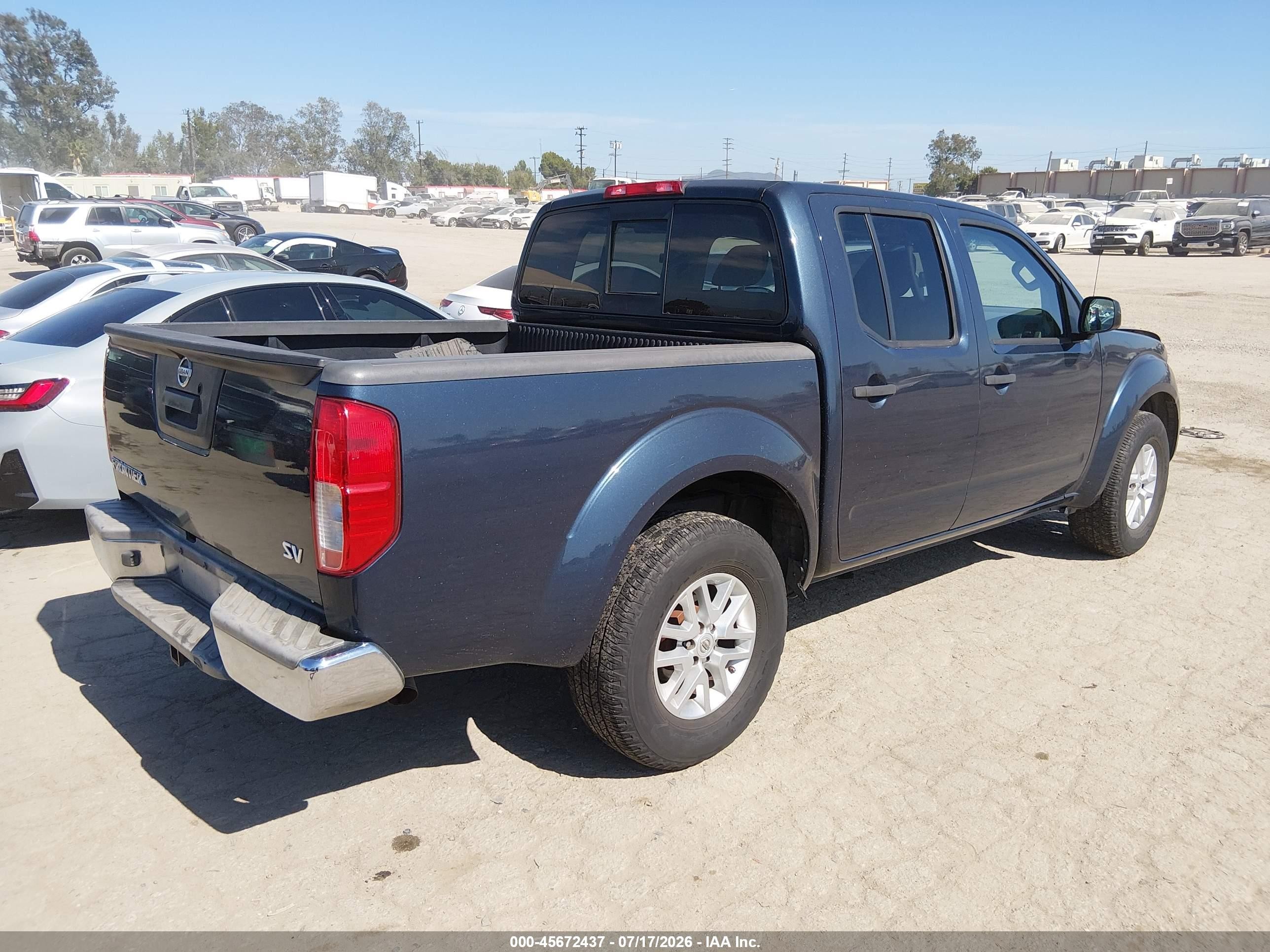 2015 Nissan Frontier Sv Blue vin: 1N6AD0ERXFN754967