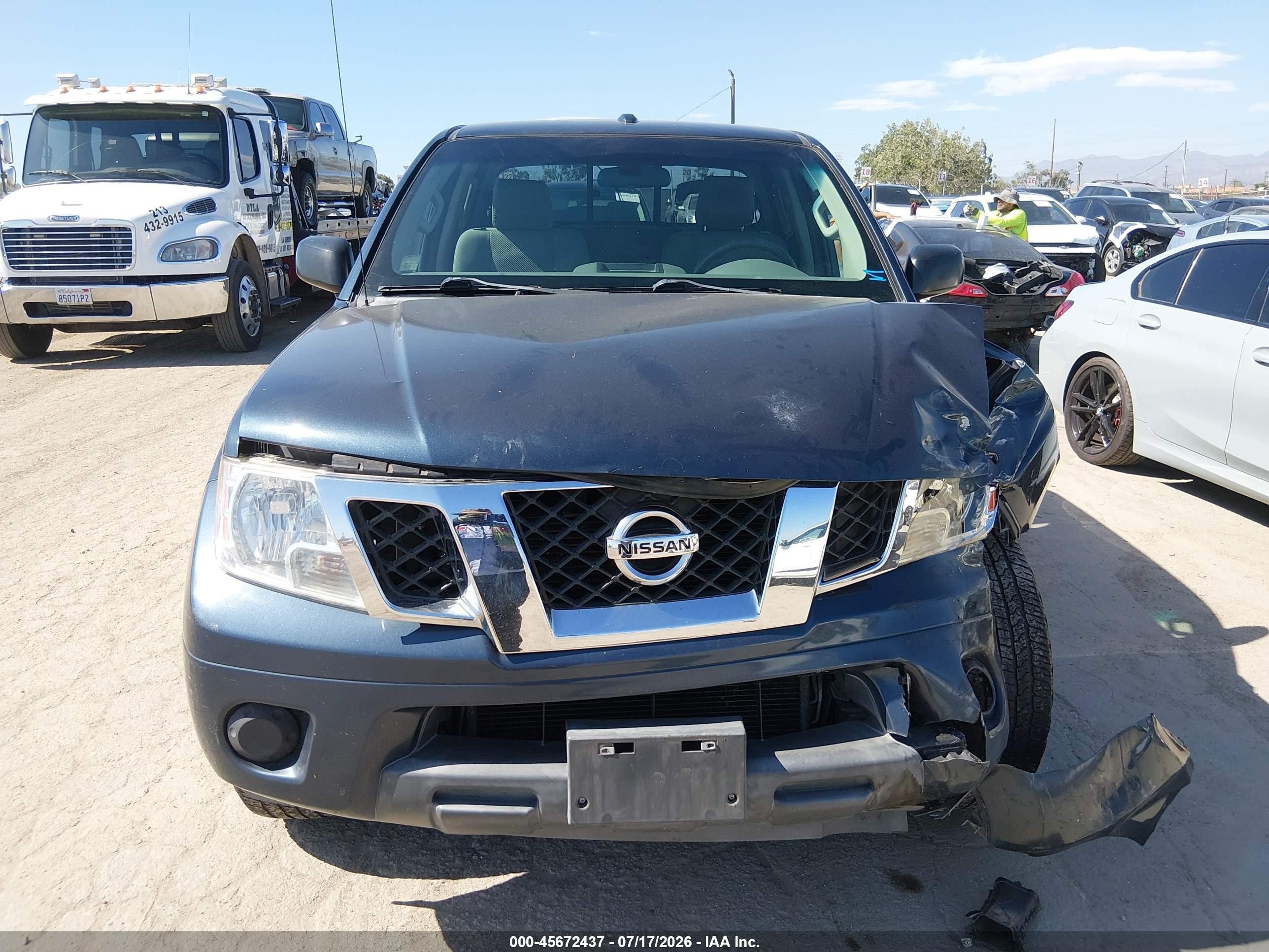 2015 Nissan Frontier Sv Blue vin: 1N6AD0ERXFN754967