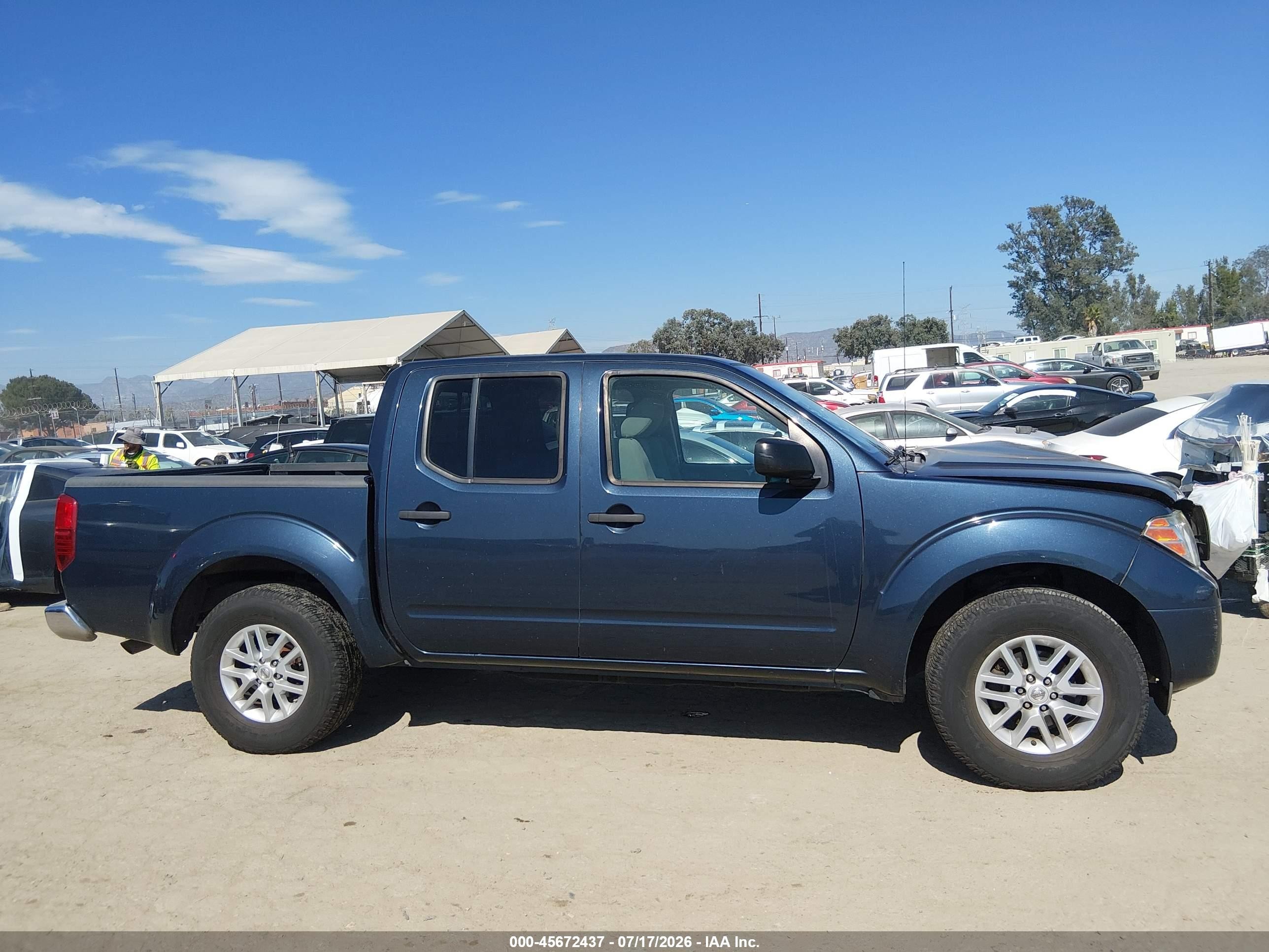 2015 Nissan Frontier Sv Blue vin: 1N6AD0ERXFN754967