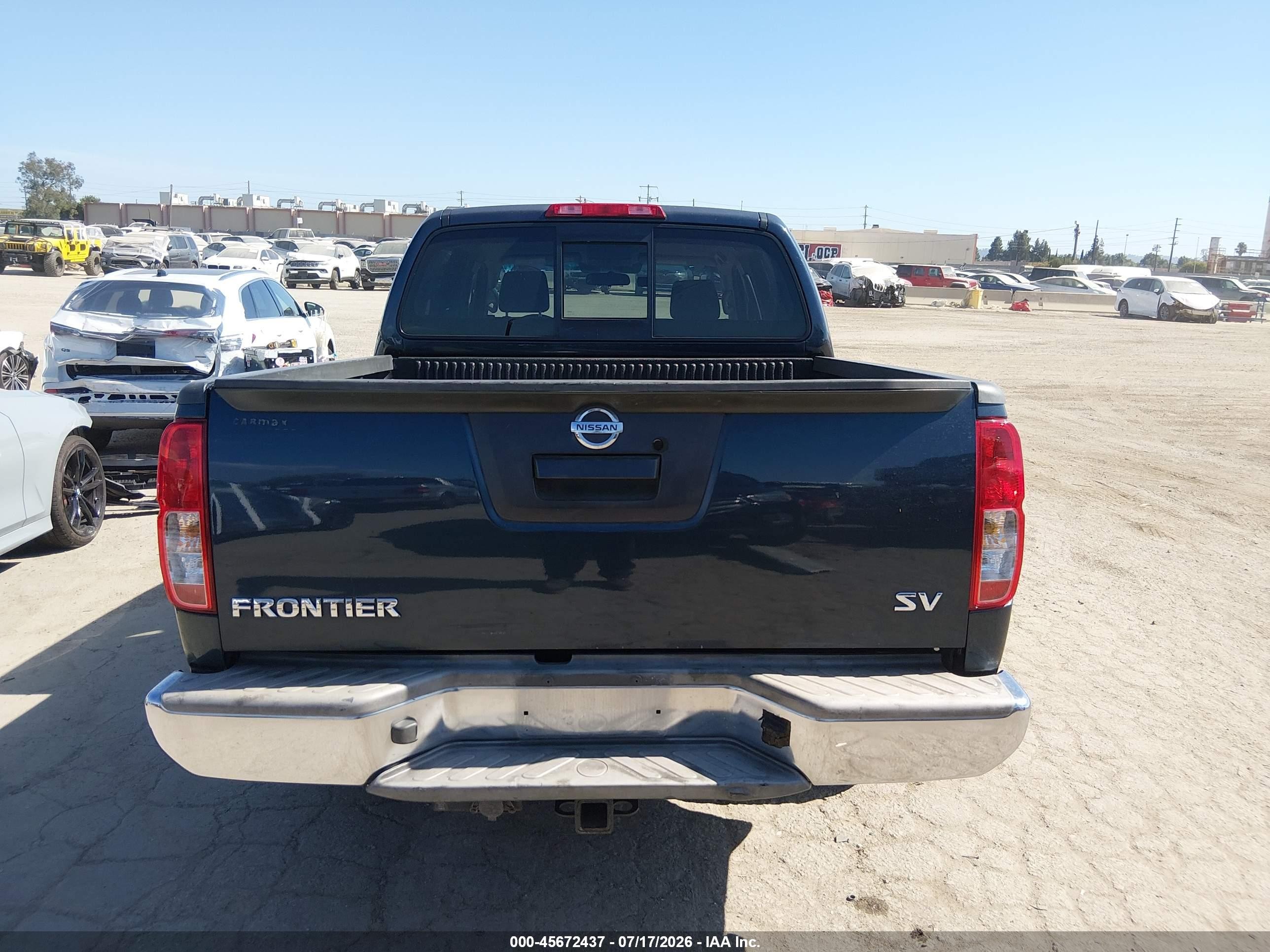 2015 Nissan Frontier Sv Blue vin: 1N6AD0ERXFN754967