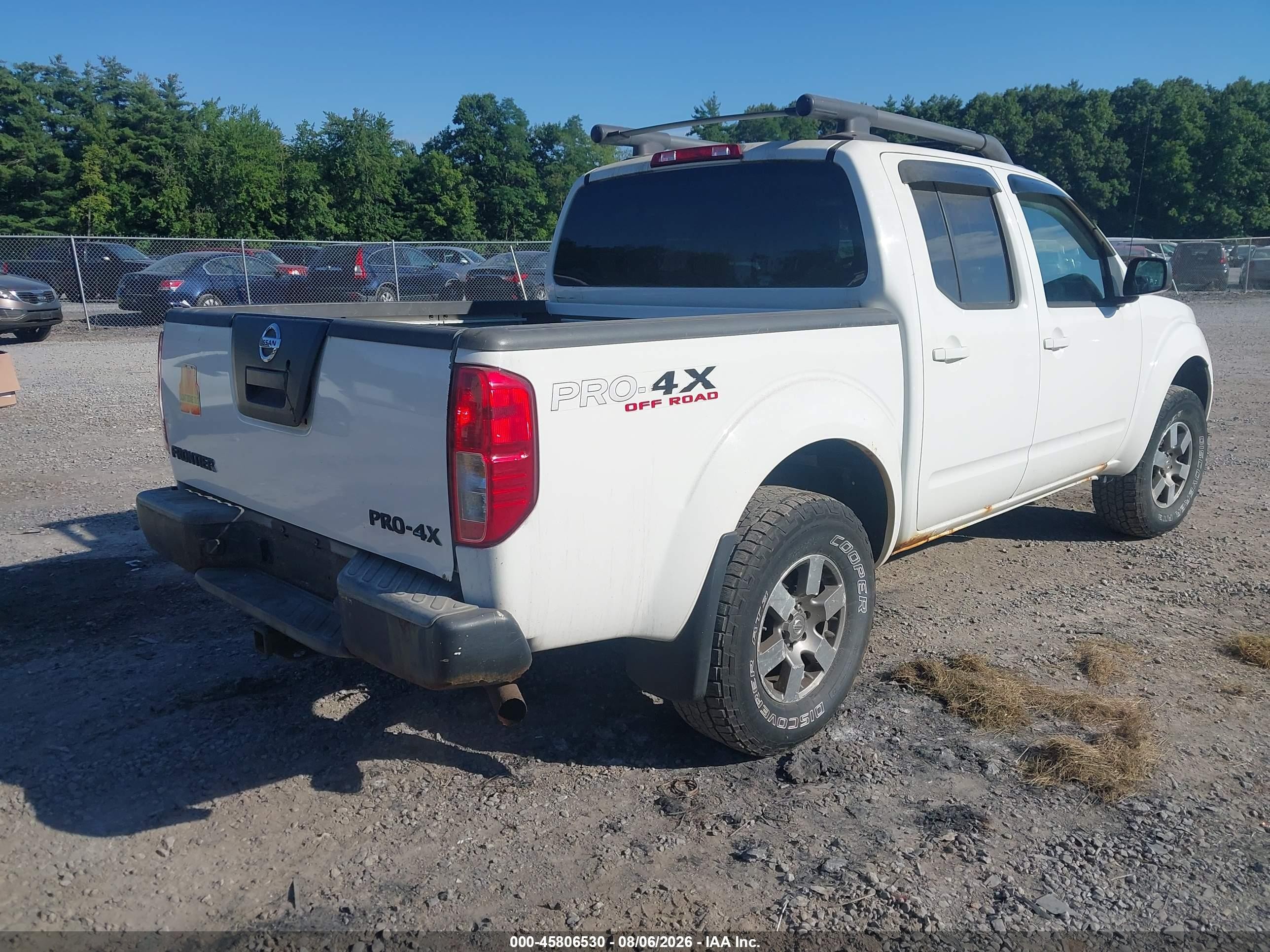 2010 Nissan Frontier Pro-4x White vin: 1N6AD0EV0AC434350