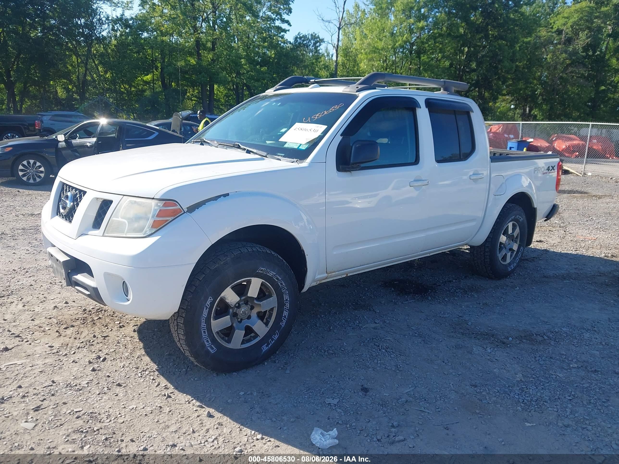 2010 Nissan Frontier Pro-4x White vin: 1N6AD0EV0AC434350