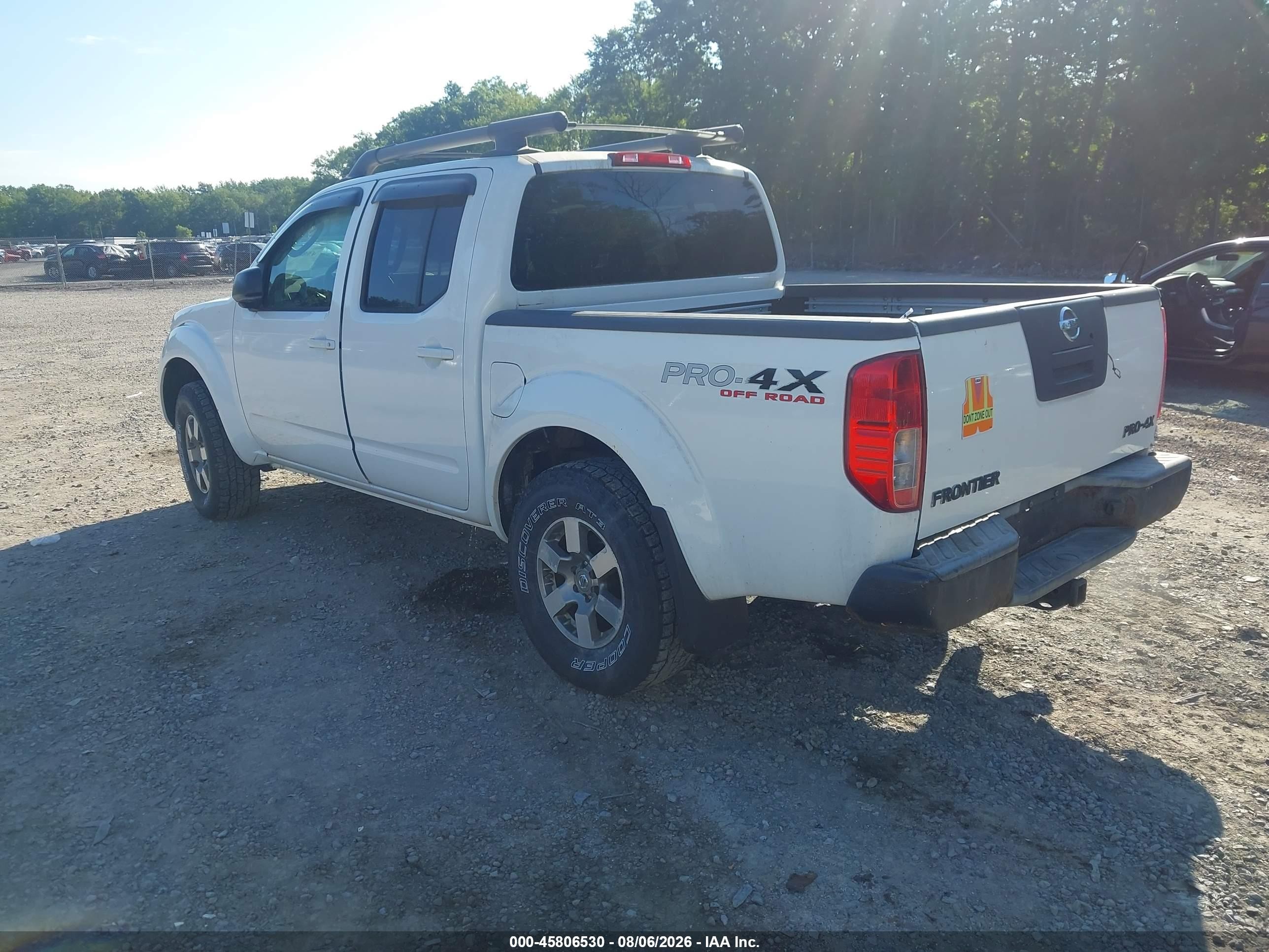 2010 Nissan Frontier Pro-4x White vin: 1N6AD0EV0AC434350