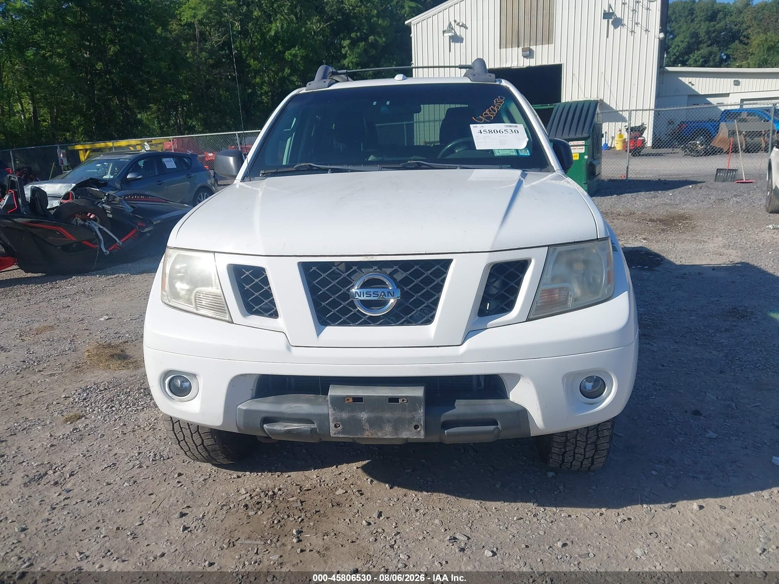 2010 Nissan Frontier Pro-4x White vin: 1N6AD0EV0AC434350