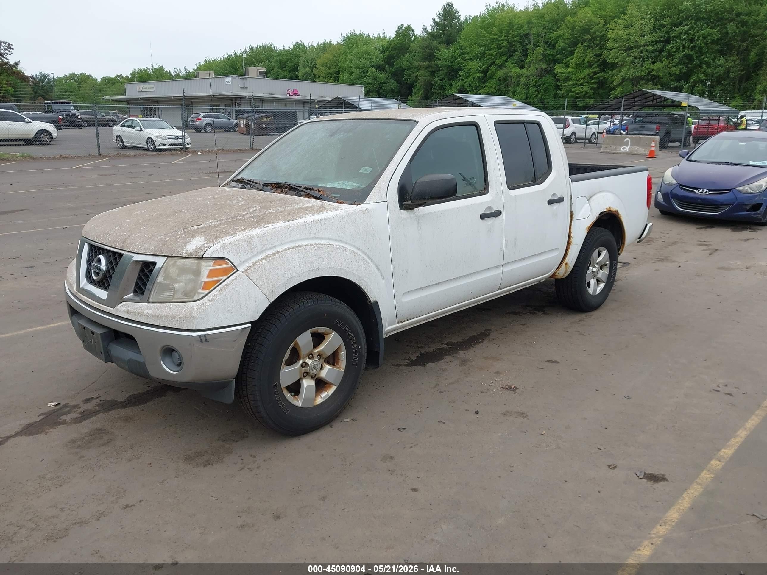 2010 Nissan Frontier Se White vin: 1N6AD0EV0AC448703