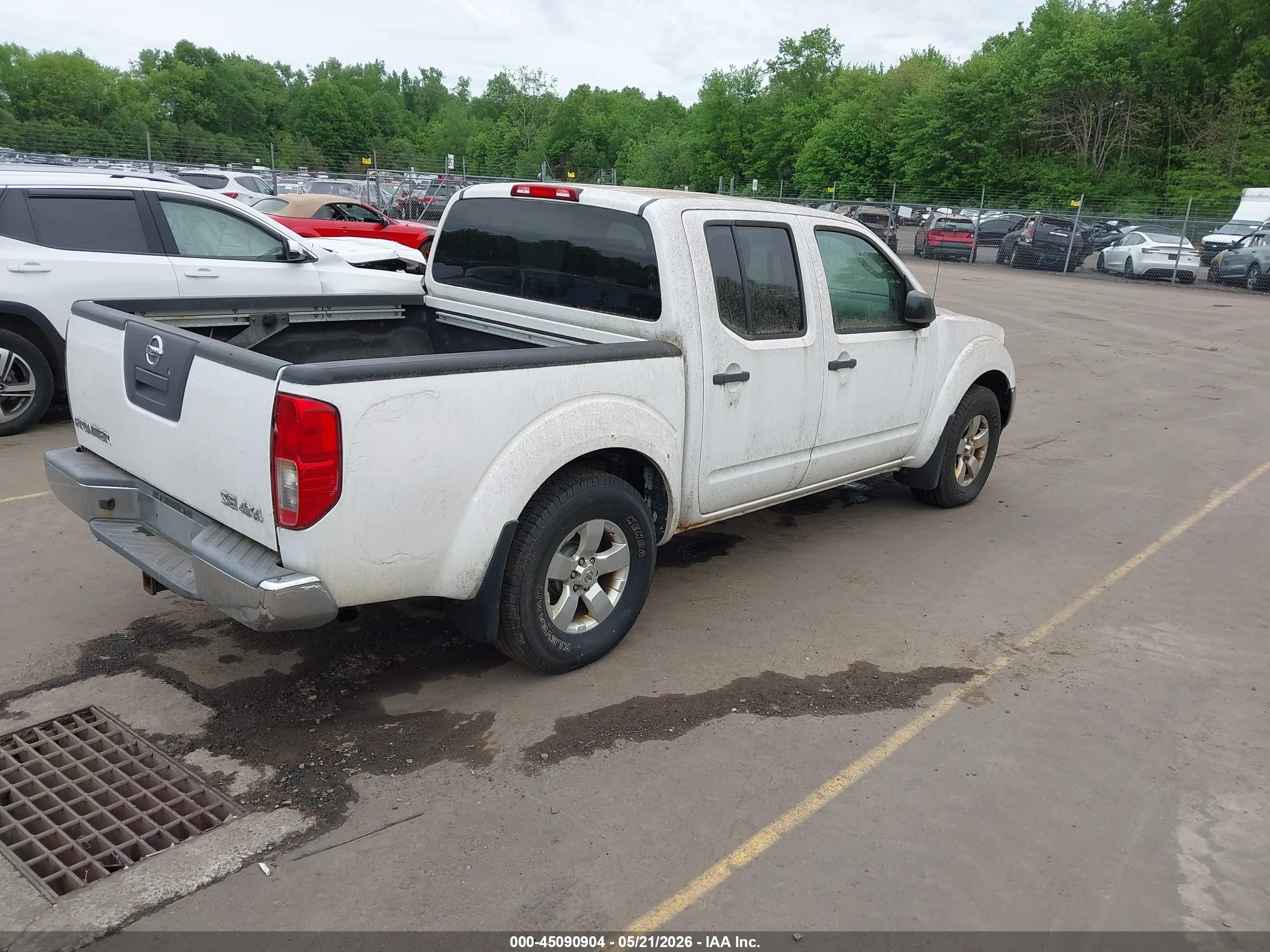 2010 Nissan Frontier Se White vin: 1N6AD0EV0AC448703