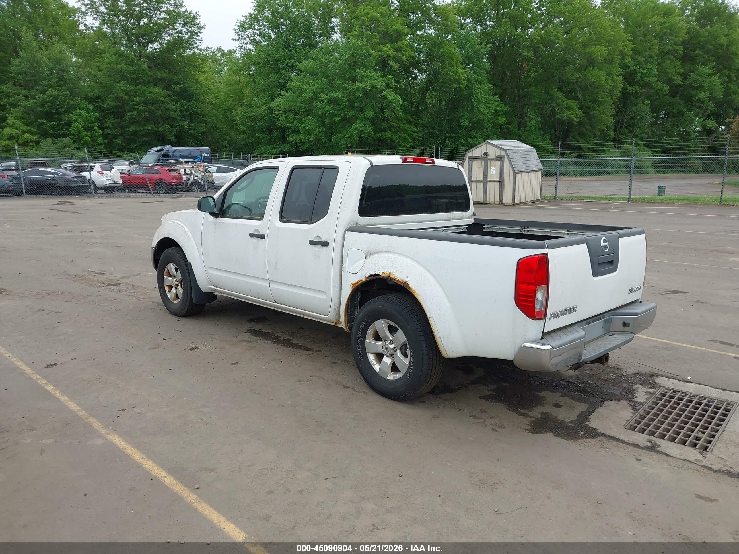 2010 Nissan Frontier Se White vin: 1N6AD0EV0AC448703