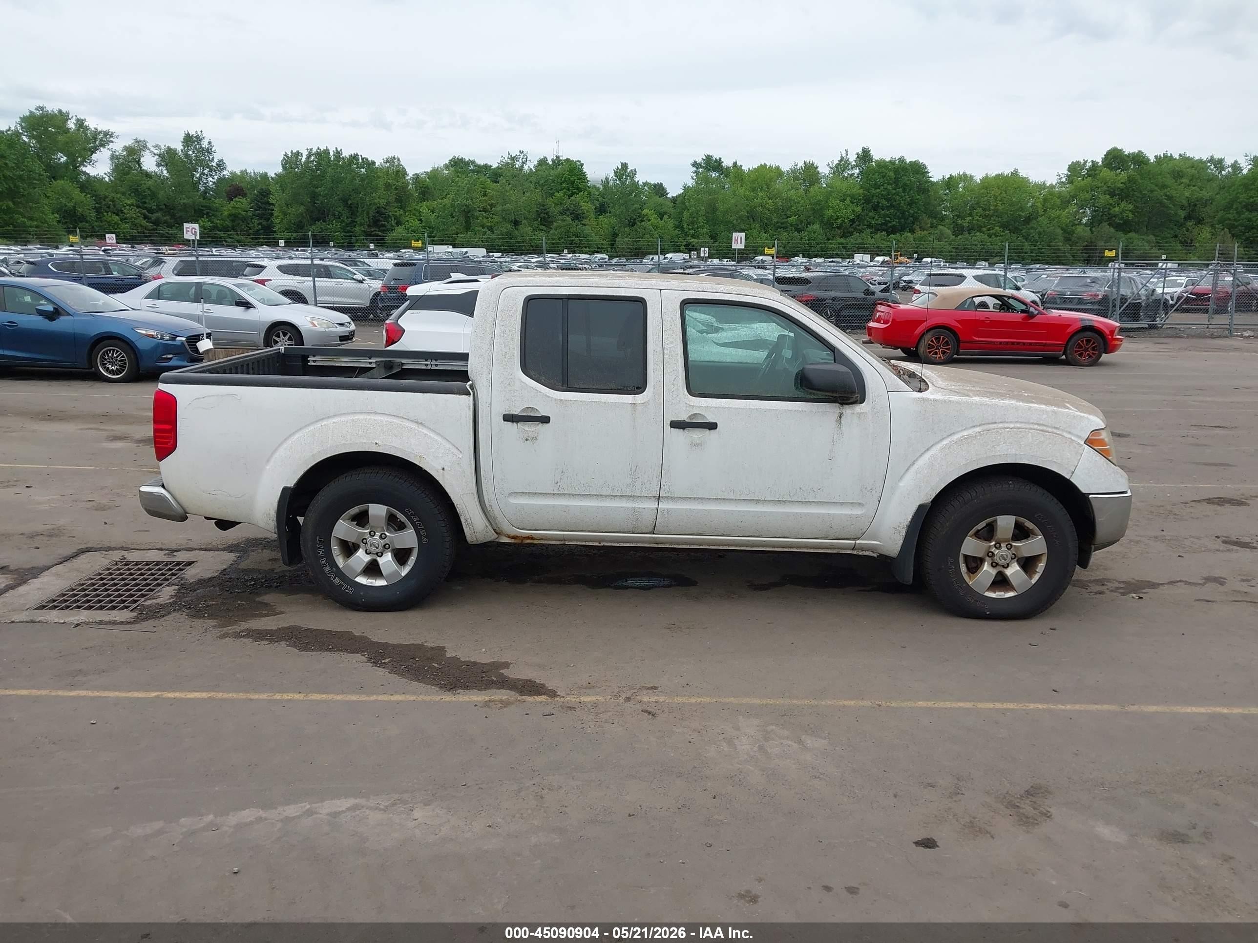 2010 Nissan Frontier Se White vin: 1N6AD0EV0AC448703