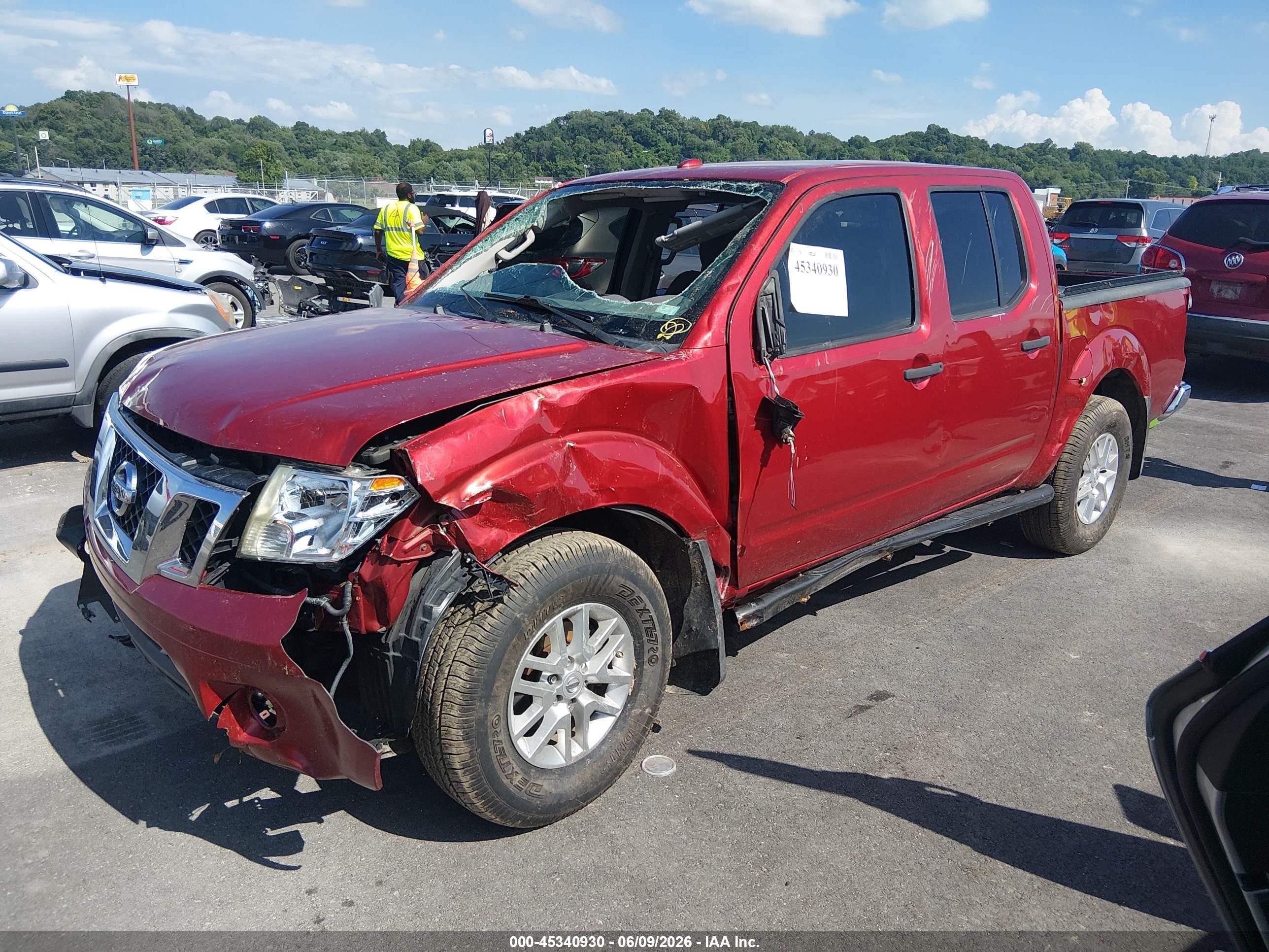 2015 Nissan Frontier Sv Red vin: 1N6AD0EV0FN733056
