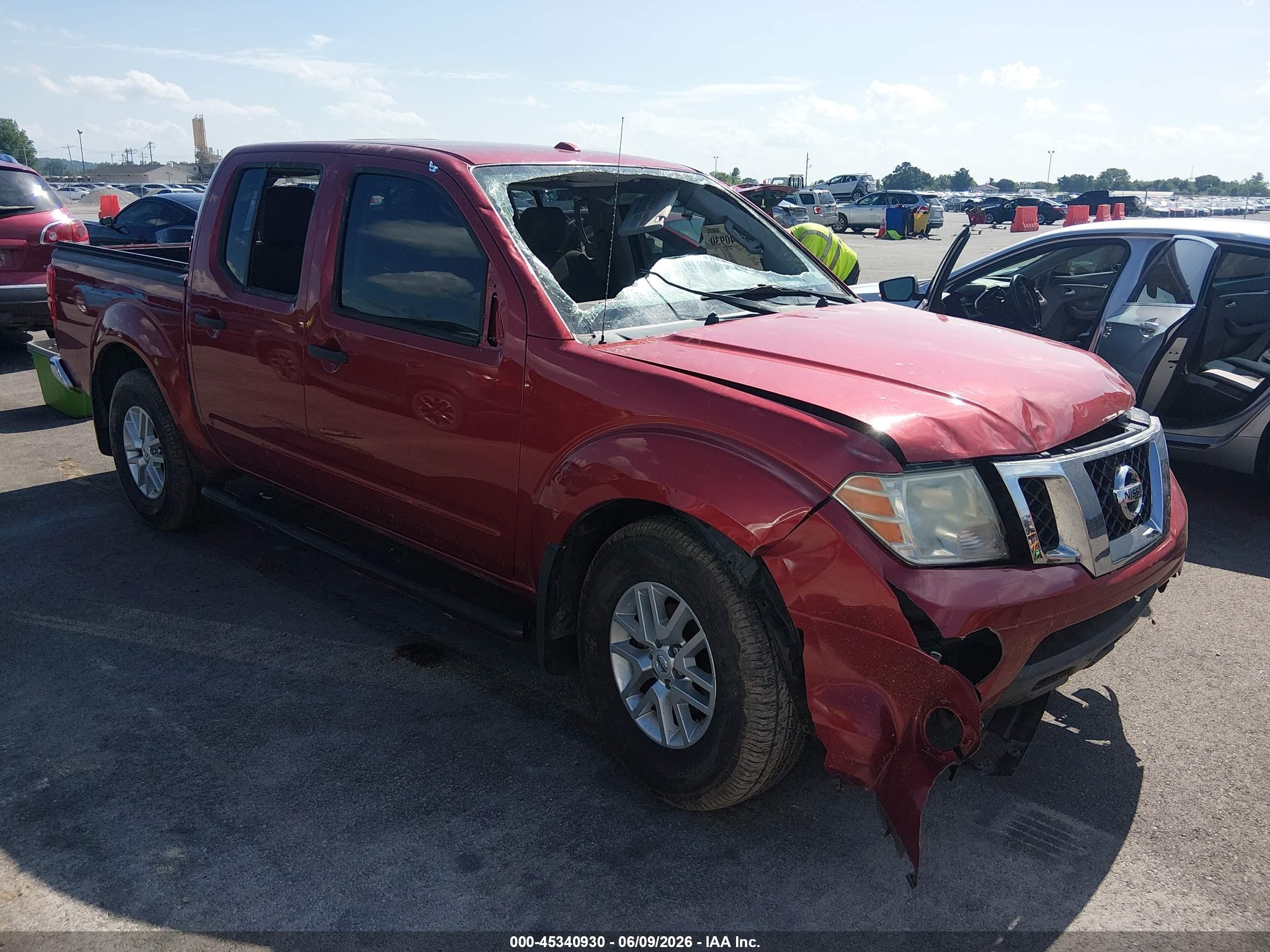 2015 Nissan Frontier Sv Red vin: 1N6AD0EV0FN733056