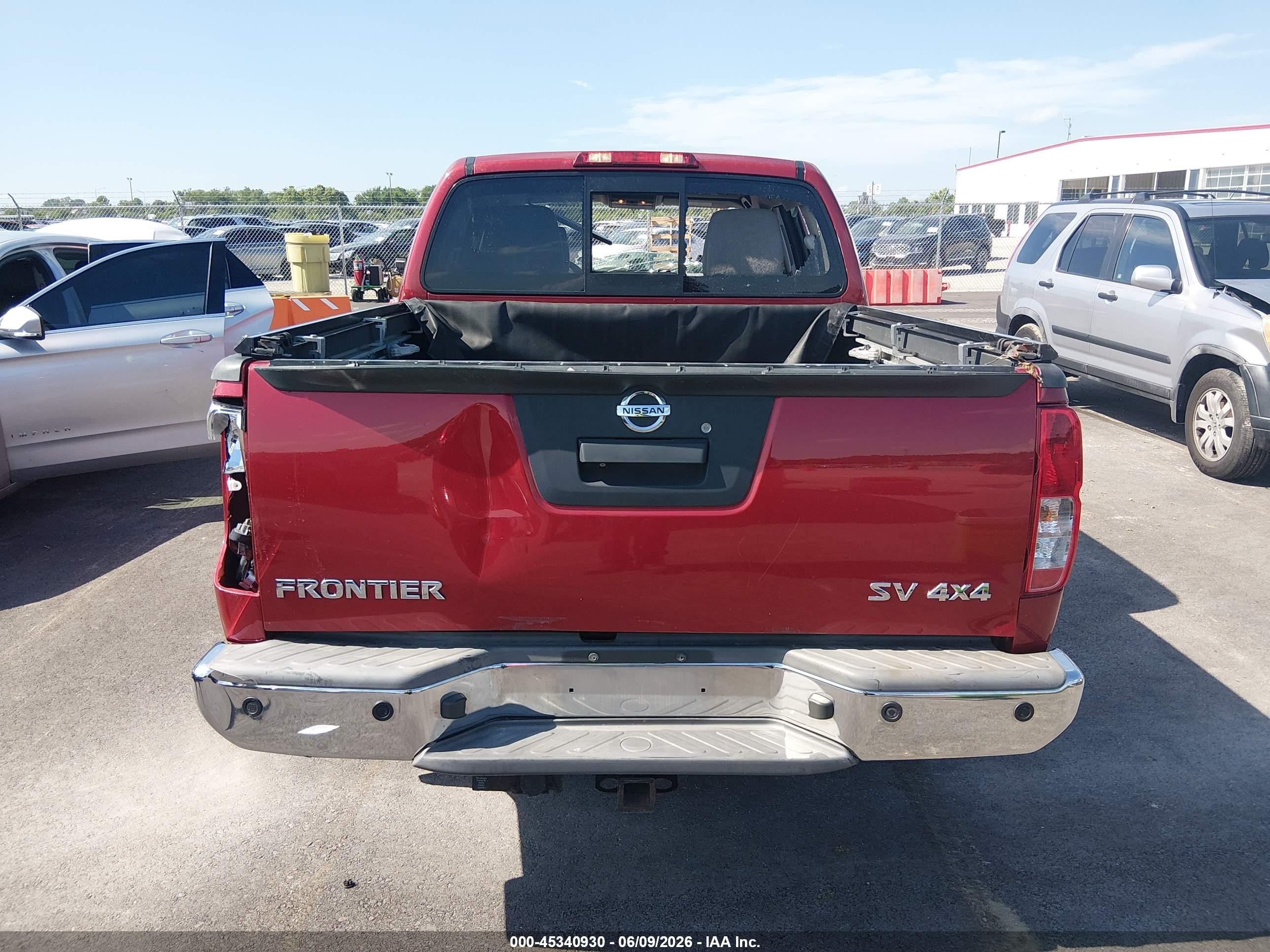 2015 Nissan Frontier Sv Red vin: 1N6AD0EV0FN733056