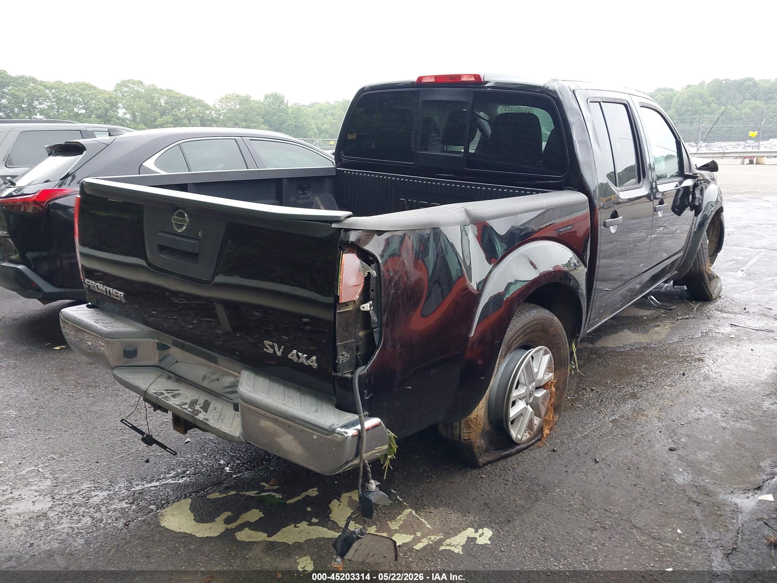 2015 Nissan Frontier Pro-4x/s/sl/sv Черный vin: 1N6AD0EV0FN743621