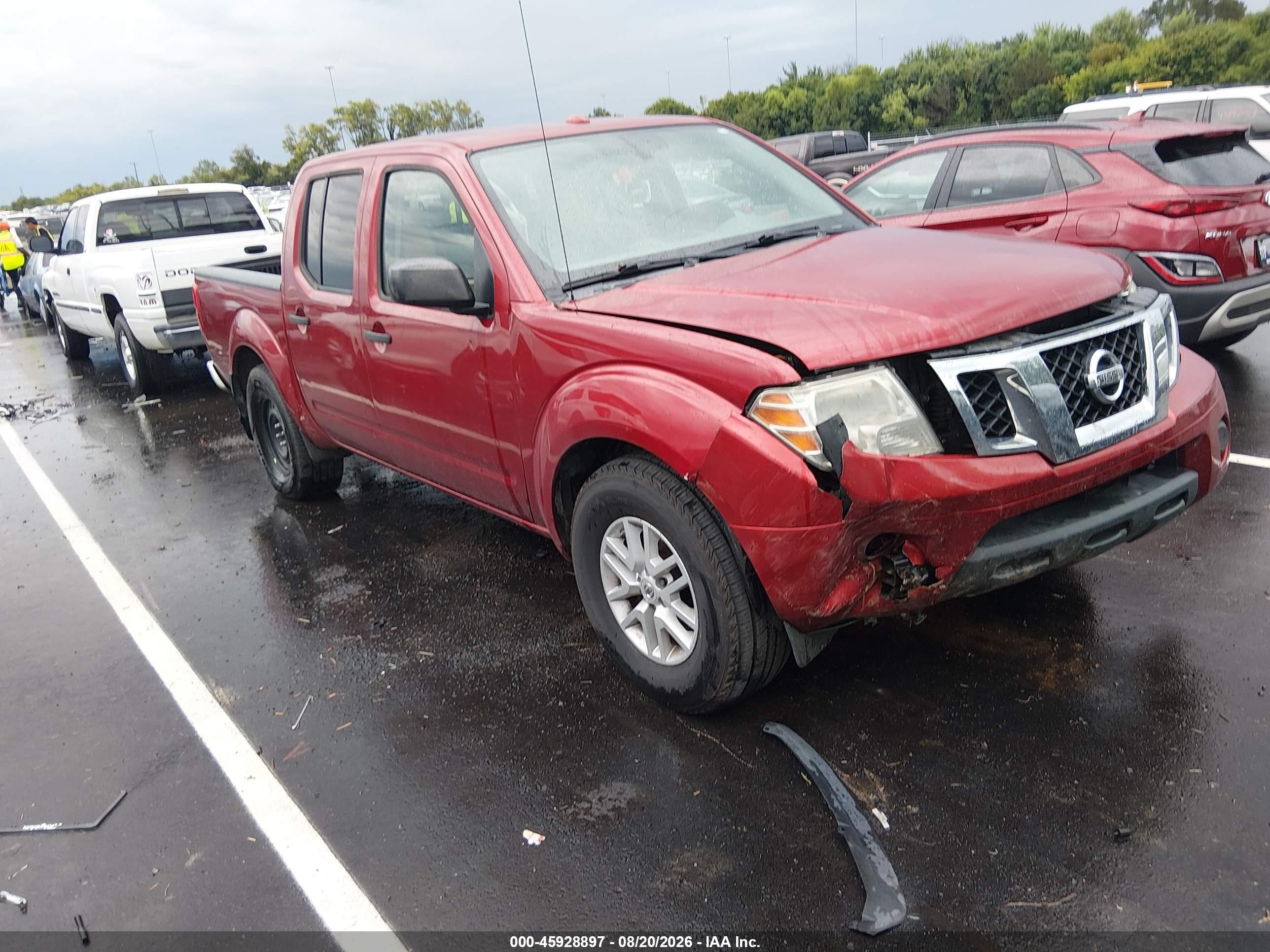 2018 Nissan Frontier S/sv/sl/pro-4x Красный vin: 1N6AD0EV0JN741764