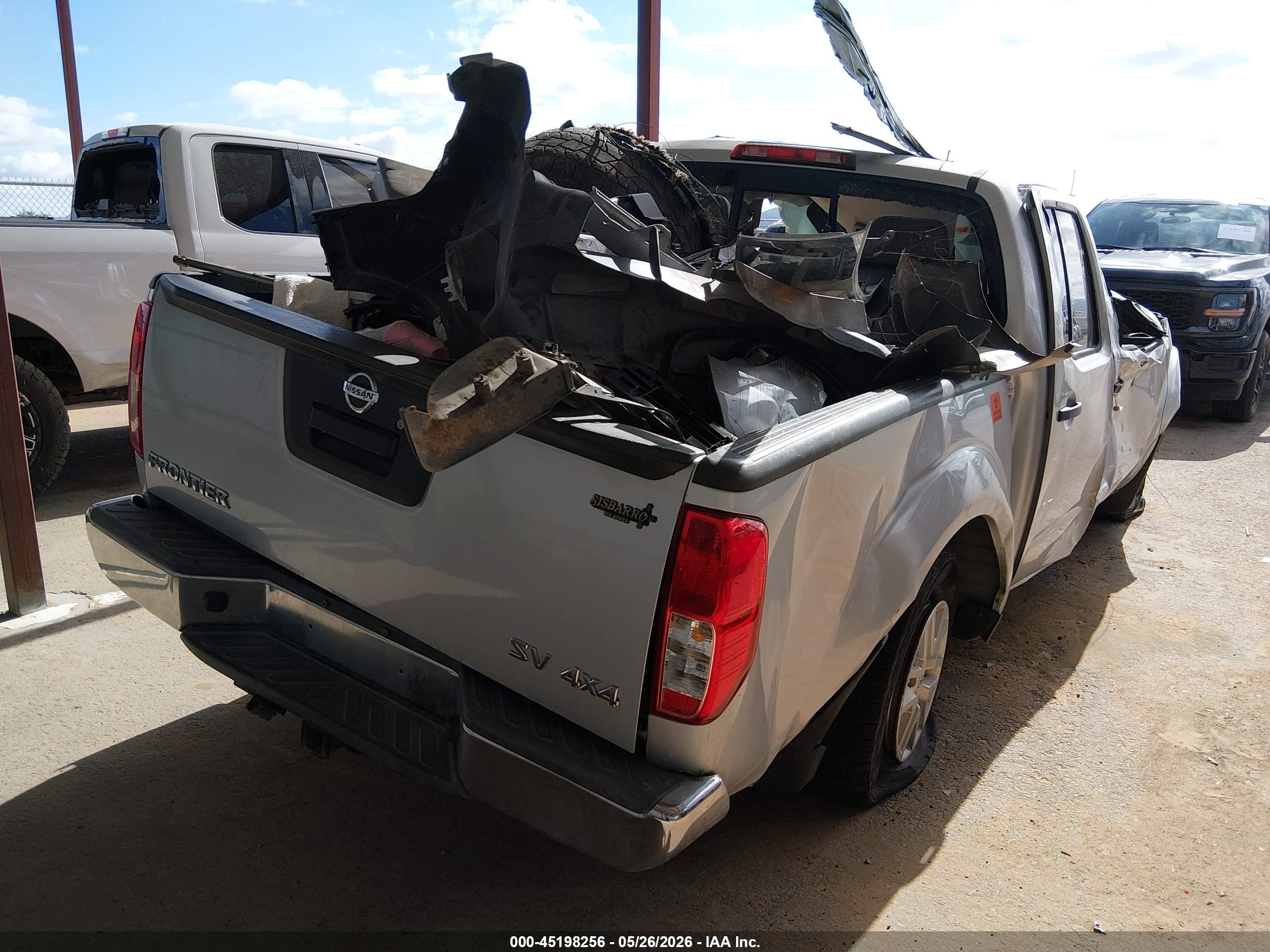 2019 Nissan Frontier Sv Silver vin: 1N6AD0EV0KN703839