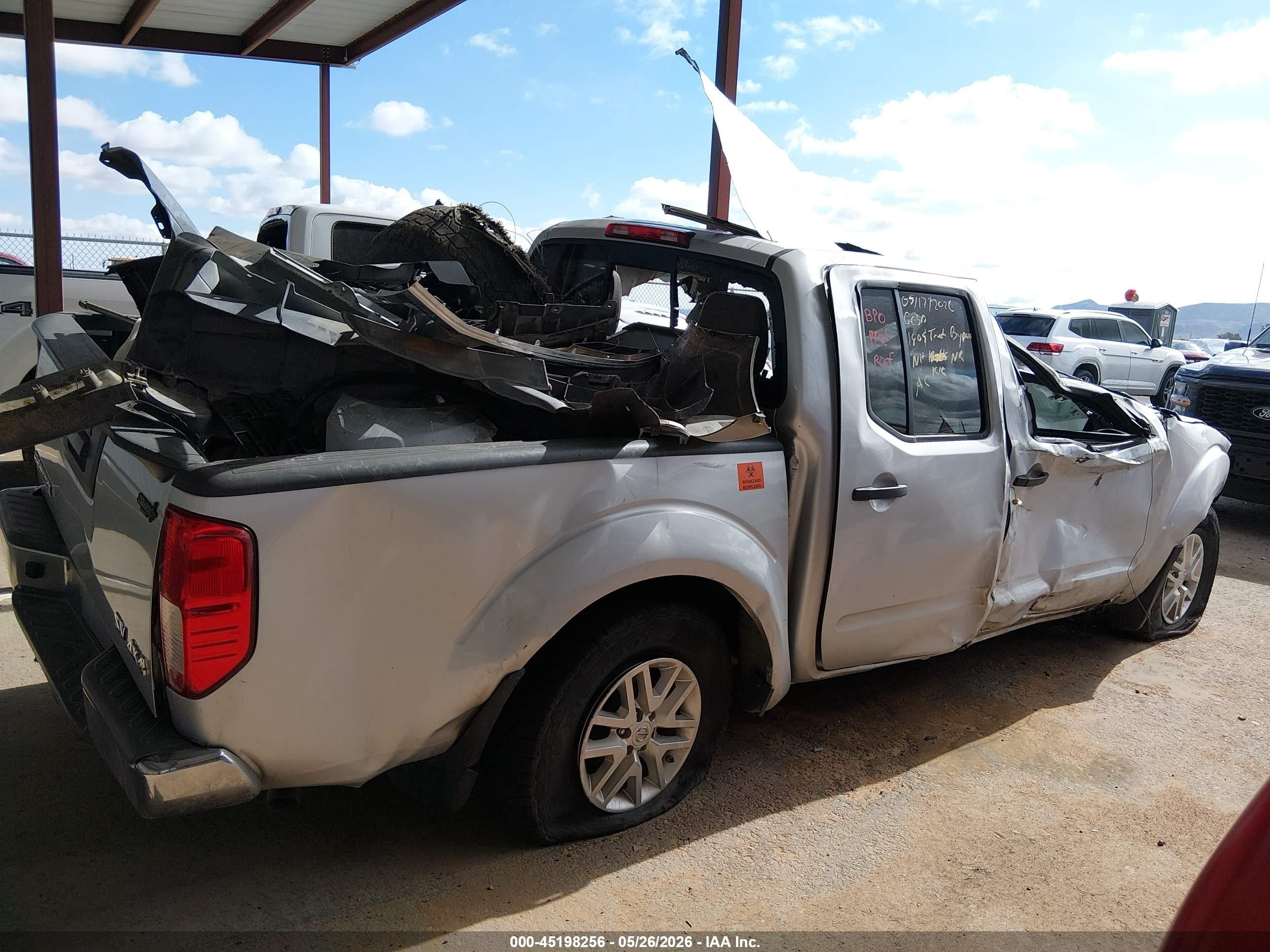 2019 Nissan Frontier Sv Silver vin: 1N6AD0EV0KN703839