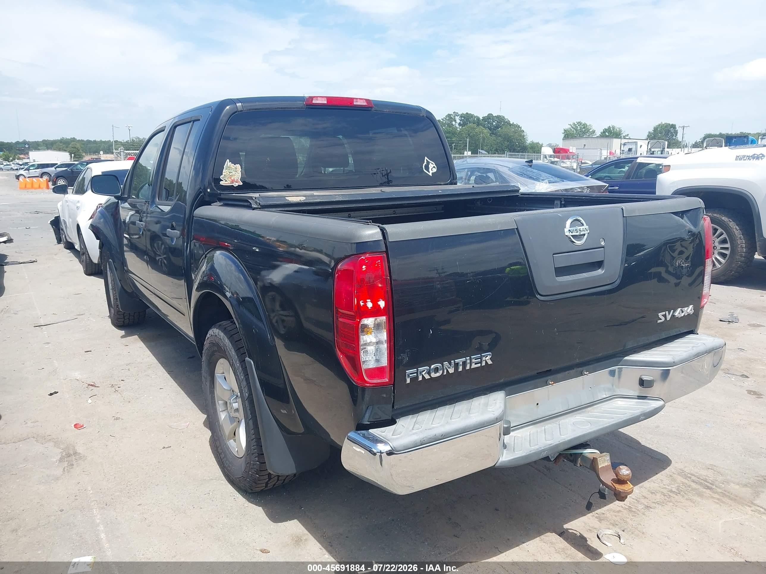 2011 Nissan Frontier Sv Black vin: 1N6AD0EV1BC434486