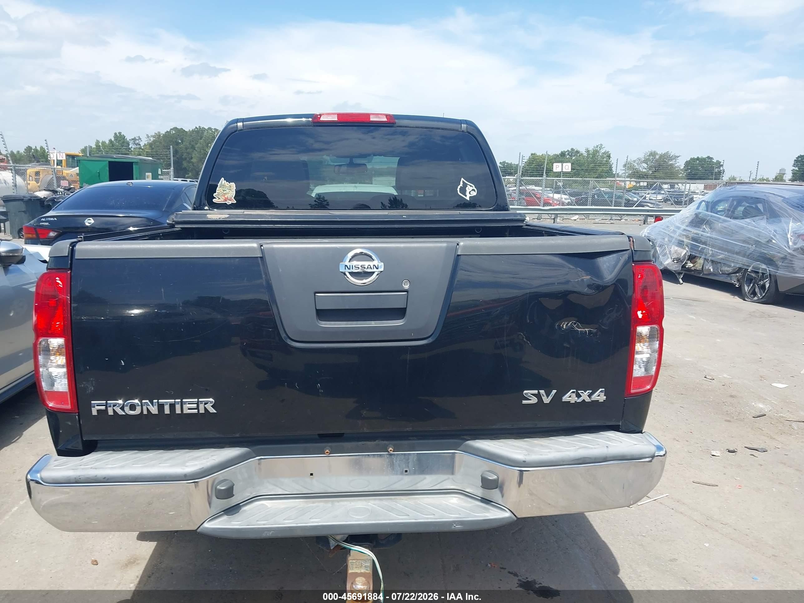 2011 Nissan Frontier Sv Black vin: 1N6AD0EV1BC434486