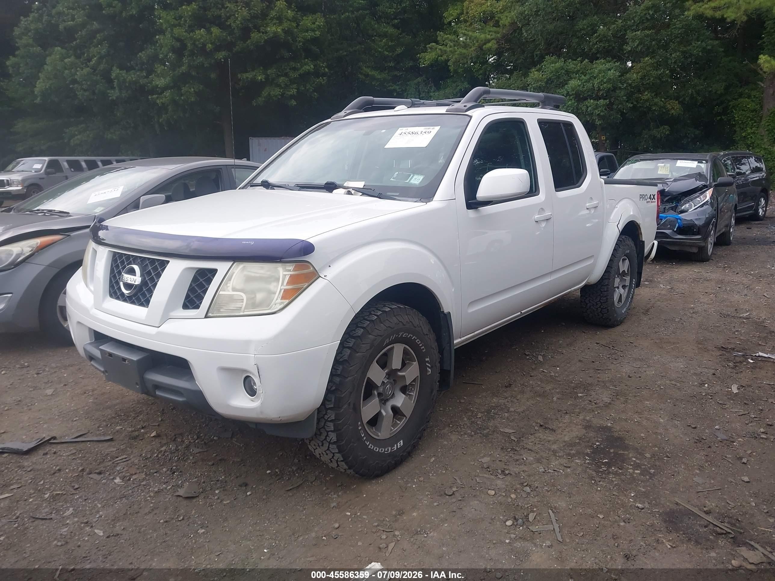 2011 Nissan Frontier Pro-4x White vin: 1N6AD0EV1BC435718