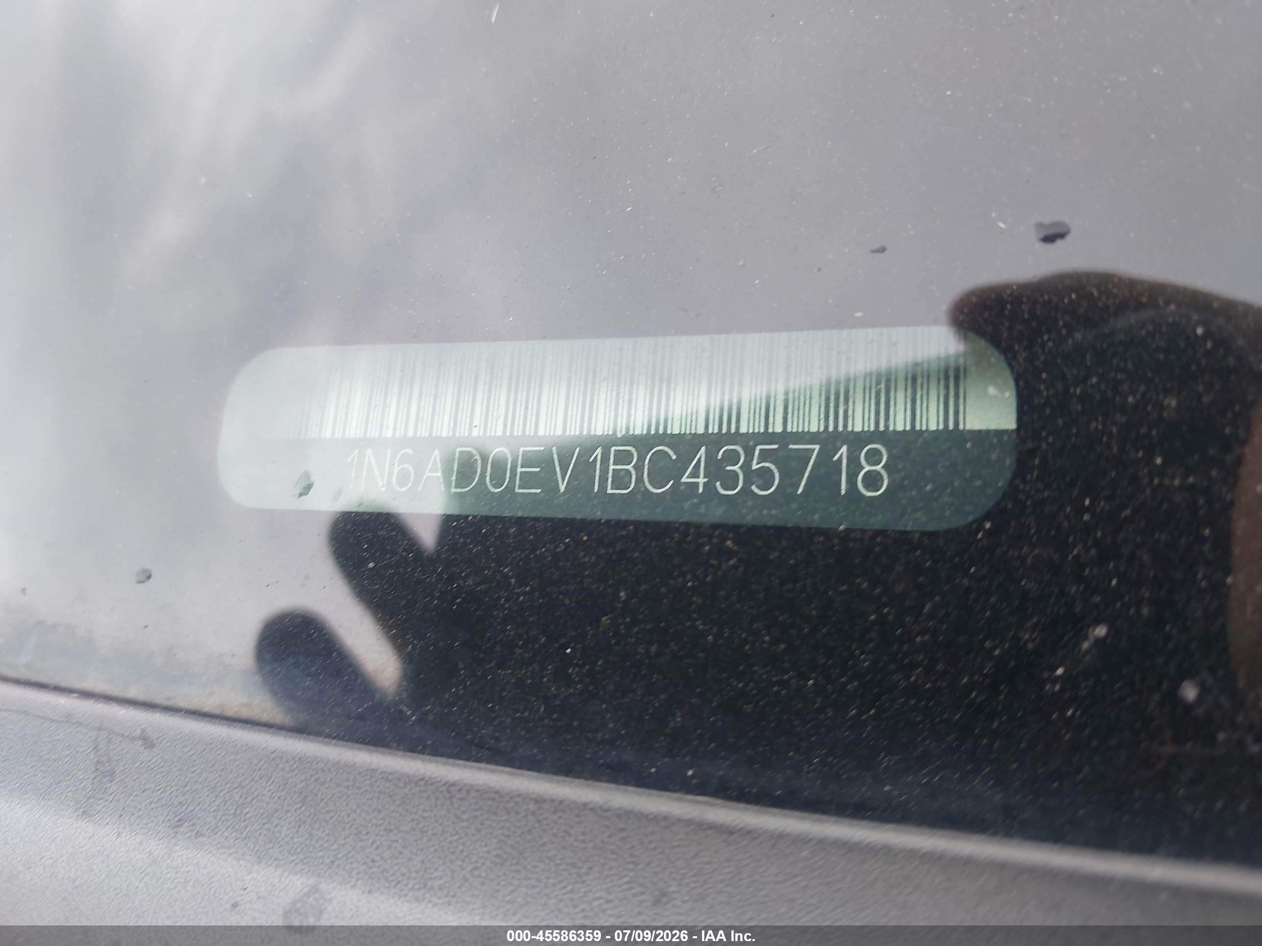 2011 Nissan Frontier Pro-4x White vin: 1N6AD0EV1BC435718