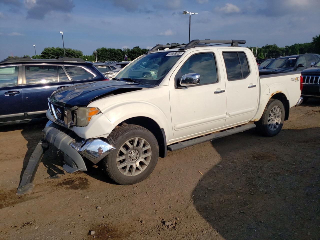 2011 Nissan Frontier S White vin: 1N6AD0EV1BC438988