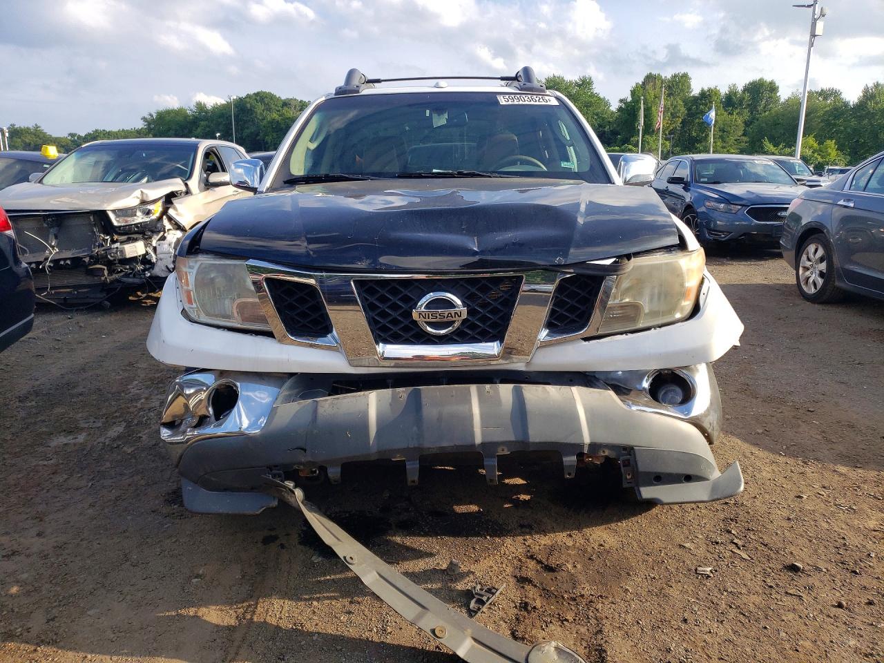 2011 Nissan Frontier S White vin: 1N6AD0EV1BC438988