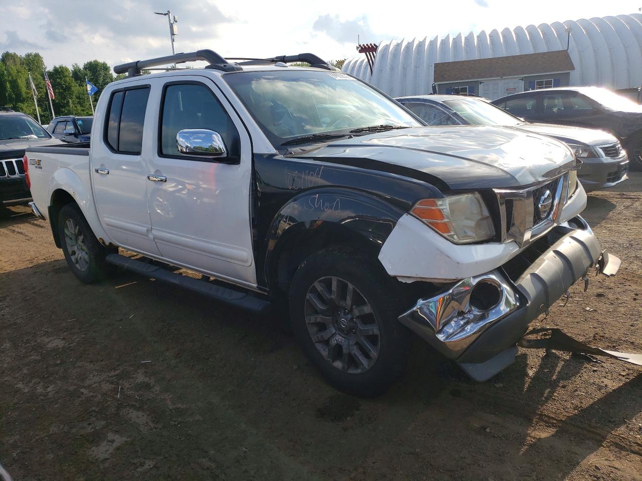 2011 Nissan Frontier S White vin: 1N6AD0EV1BC438988